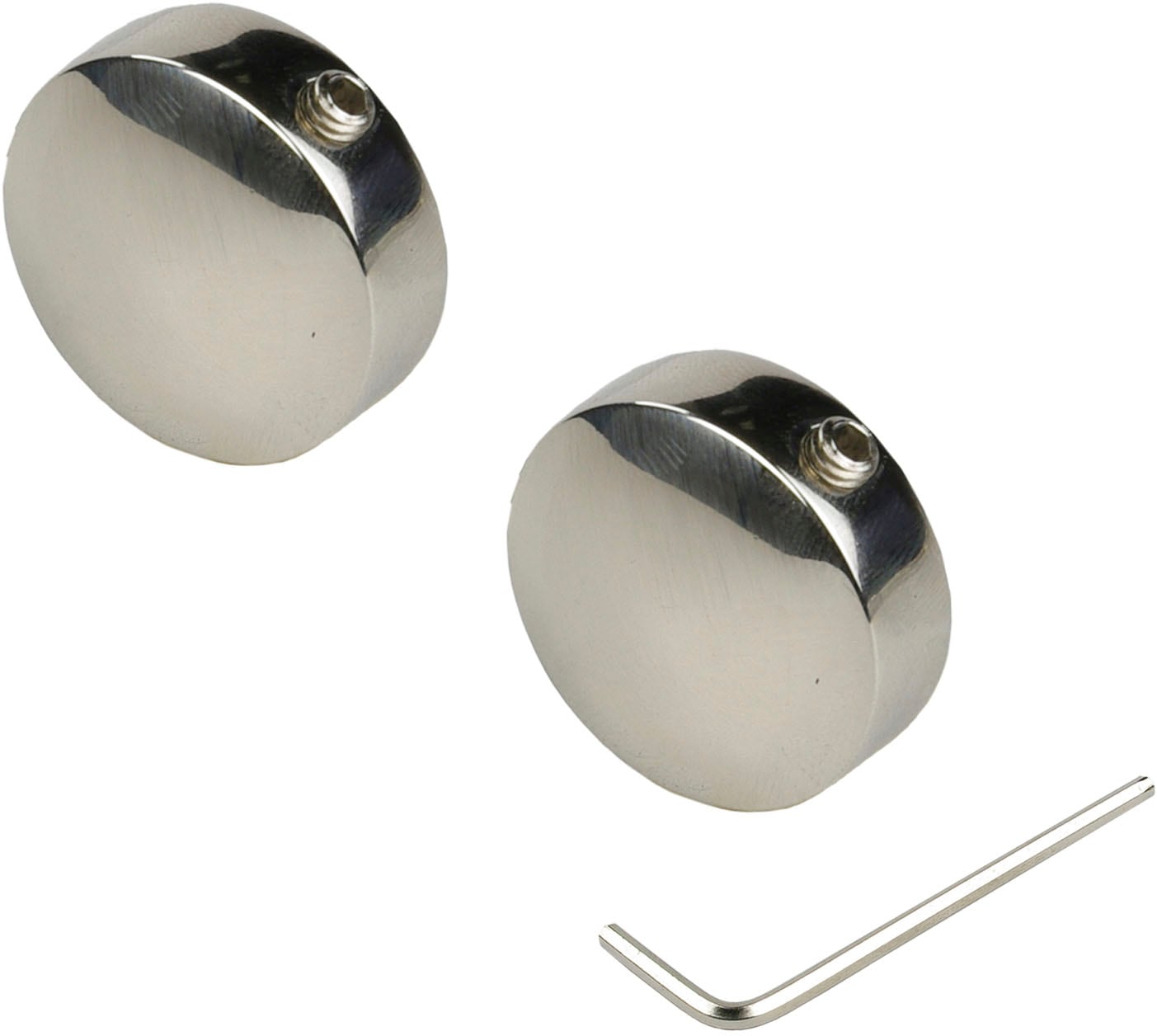 Liedeco Gardinenstangen-Endstück "Endstück, Endknopf nickel-glanz "Celebrat günstig online kaufen