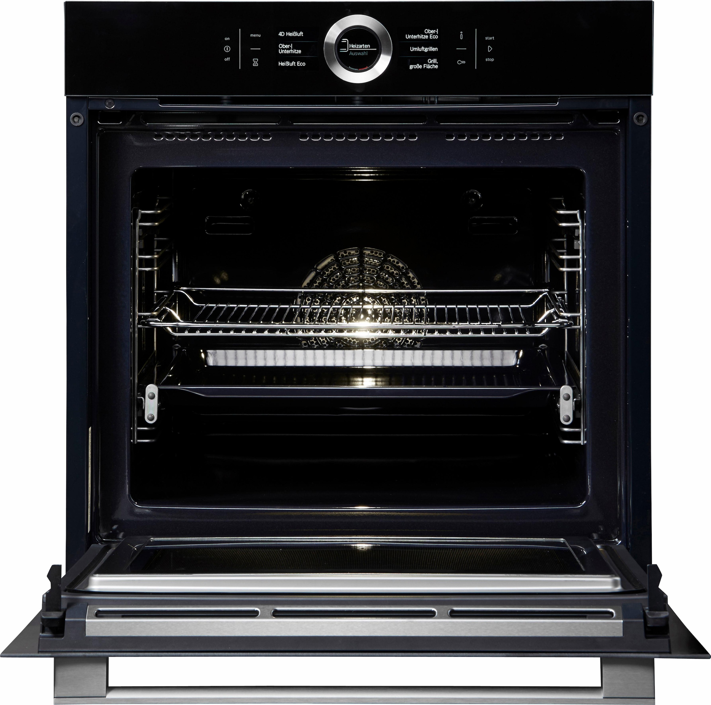BOSCH Backofen mit Mikrowelle  »HMG6764B1«, mit 1-fach-Teleskopauszug, Pyrolyse-Selbstreinigung
