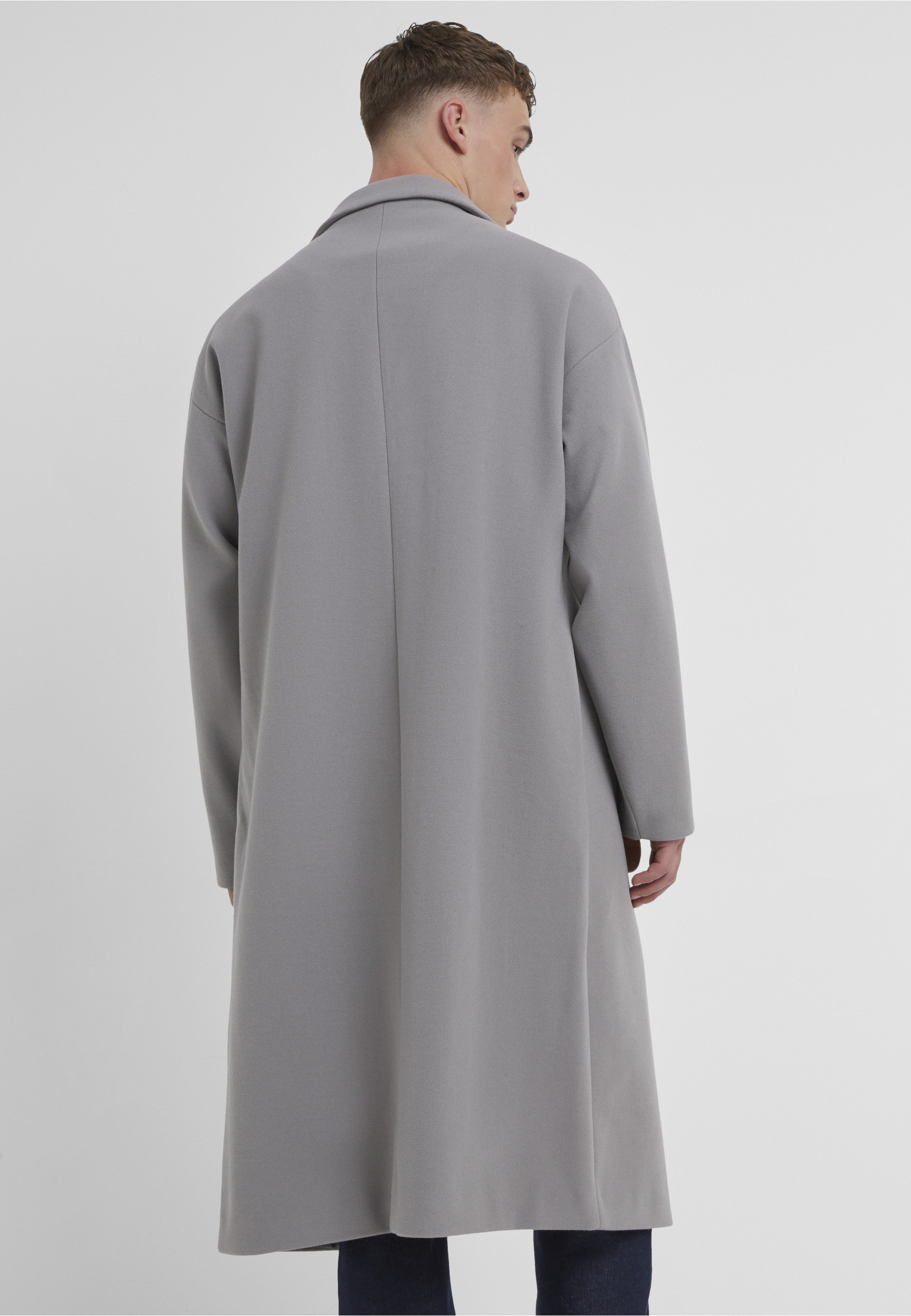 URBAN CLASSICS Winterjacke »Urban Classics Herren Long Coat« 1 Stk. tlg. ohne Kapuze