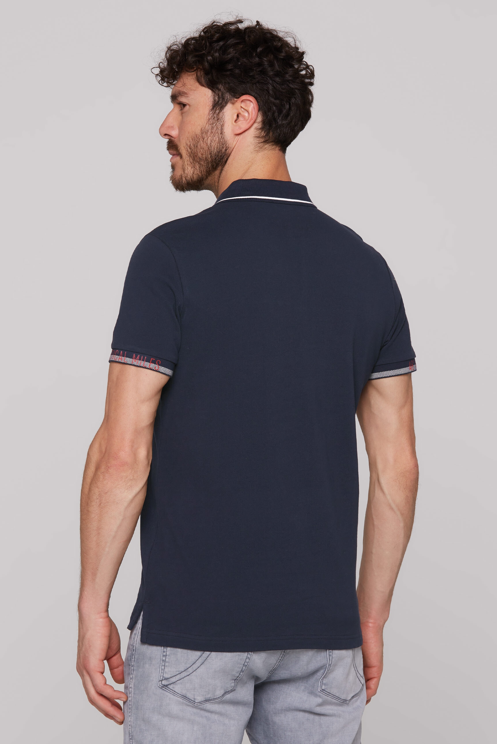 CAMP DAVID Poloshirt, mit Seitenschlitze