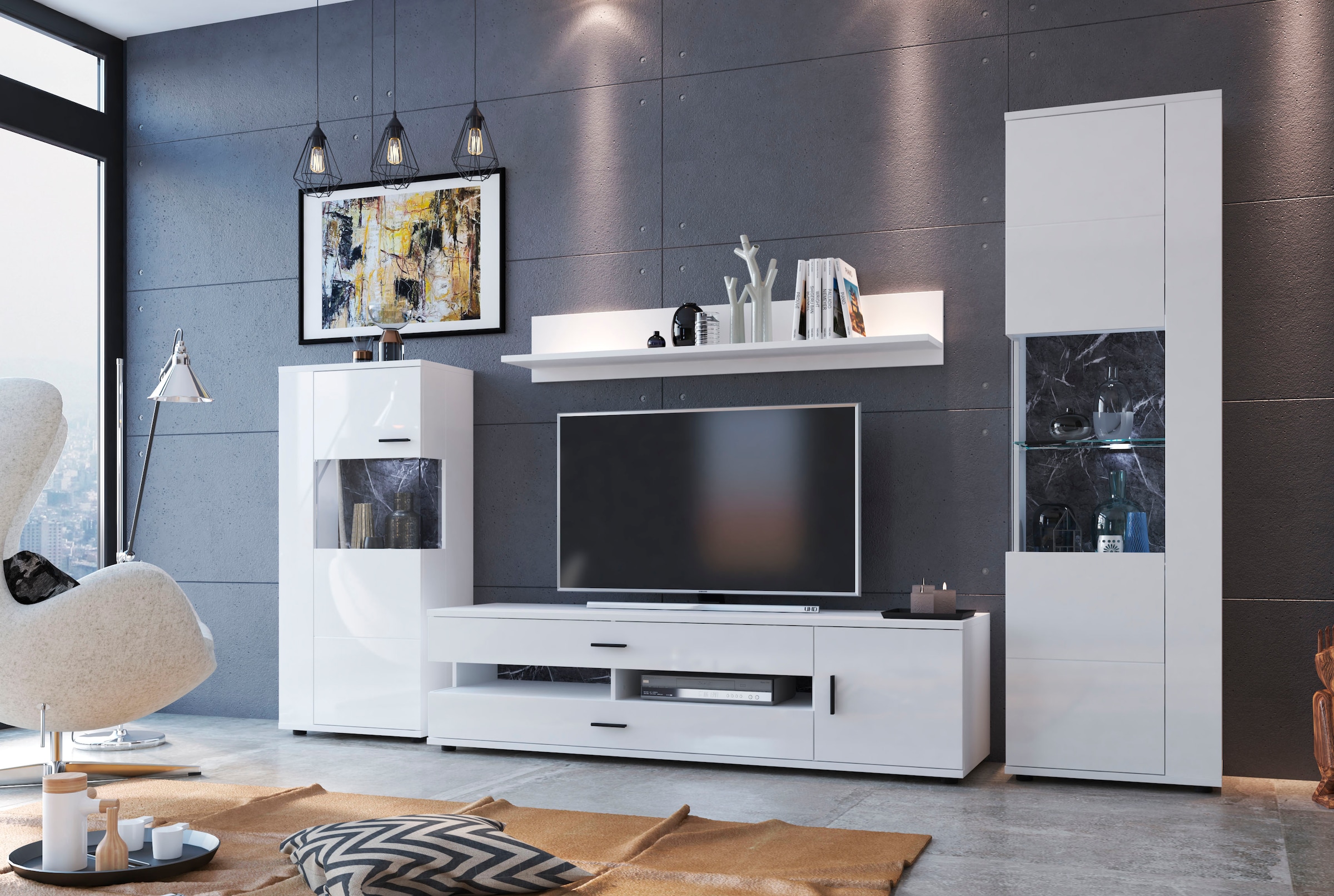 INOSIGN Wohnwand "Henley" Set, 4 Stk. tlg. günstig online kaufen