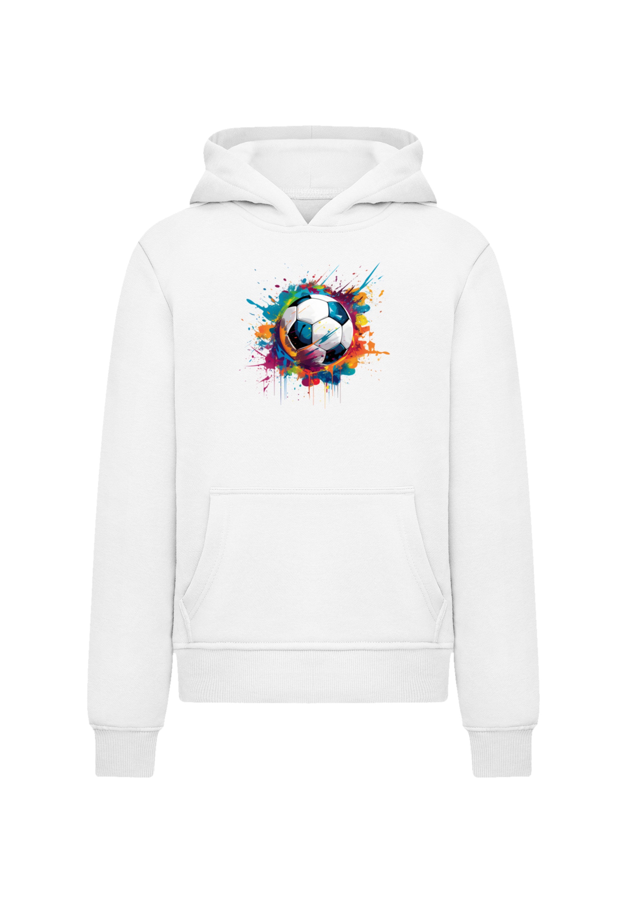 F4NT4STIC Kapuzenpullover »Bunte Fußball Grafik«, Premium Qualität