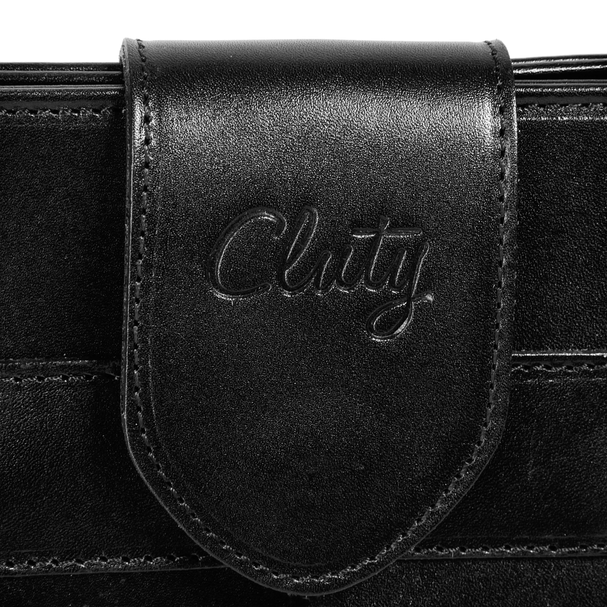 Cluty Henkeltasche, echt Leder, Made in Italy