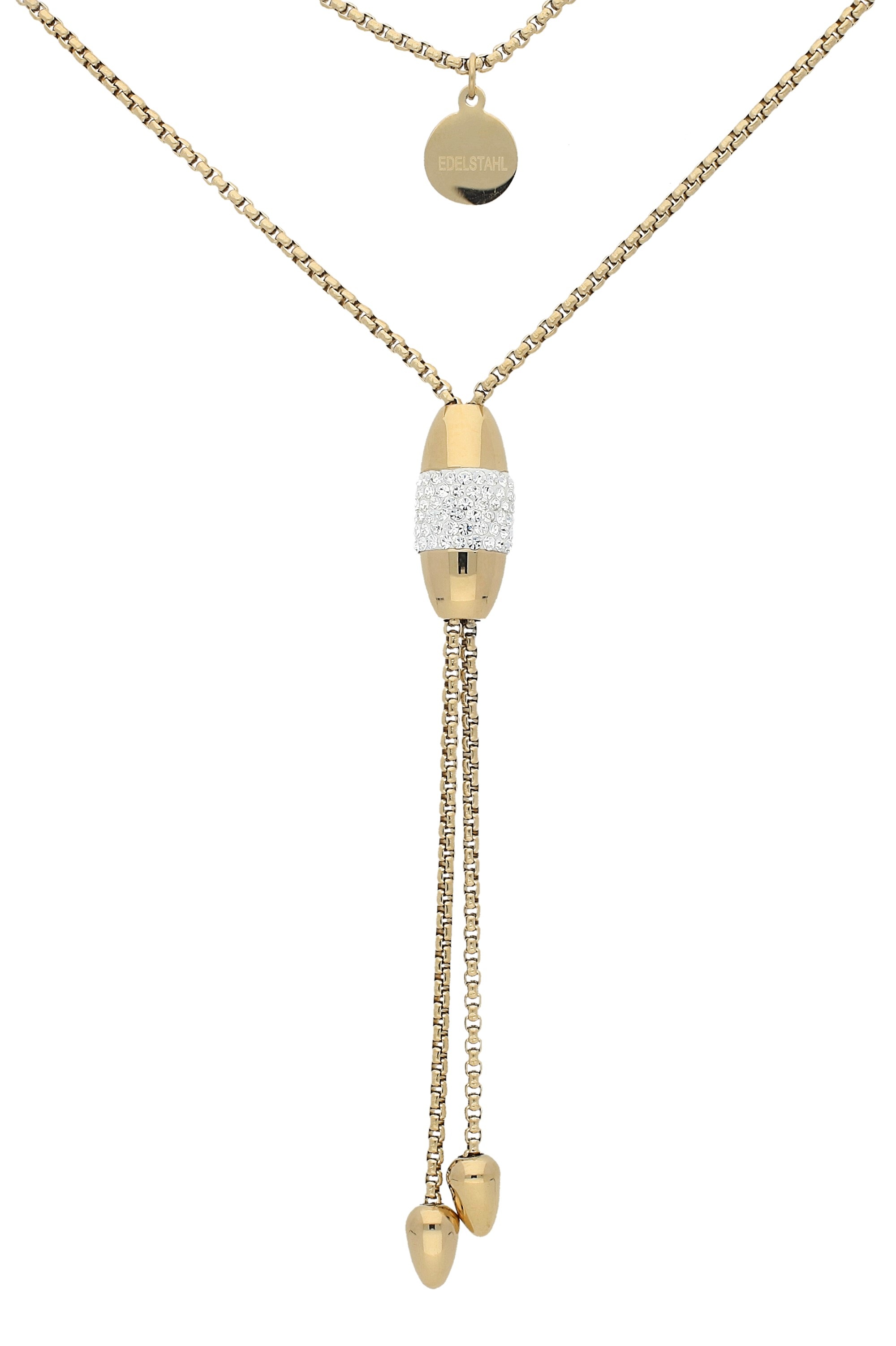 Vivance Ypsilon Necklace Yellow Stainless Steel 2