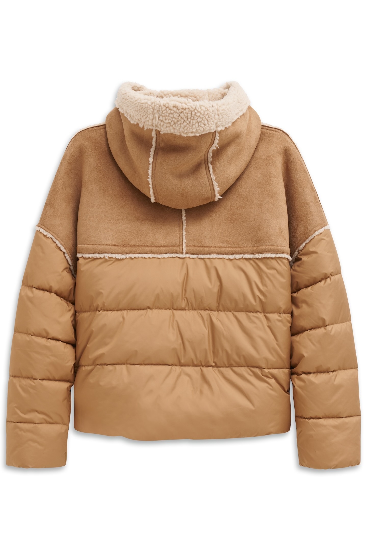 bugatti Langjacke »Regular Fit«, mit Kapuze, mit Kapuze und Kunstfell