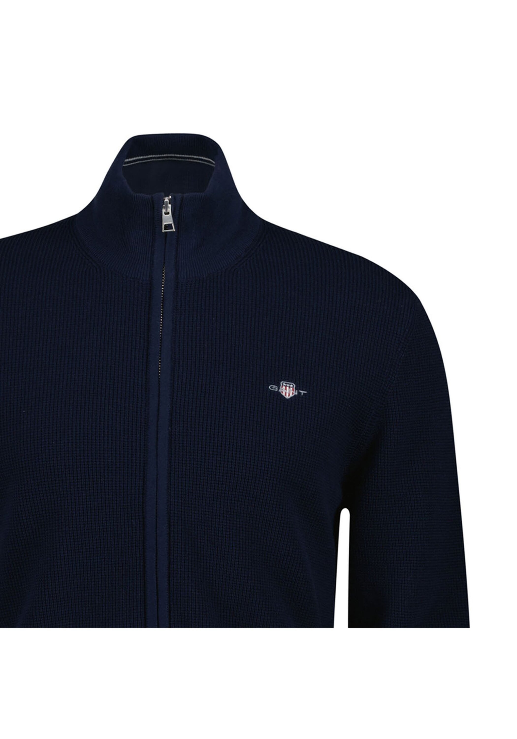 Gant Sweatshirt "Strickjacke MICRO TEXTURED COTTON ZIP CARDIGAN 1er Pack", günstig online kaufen