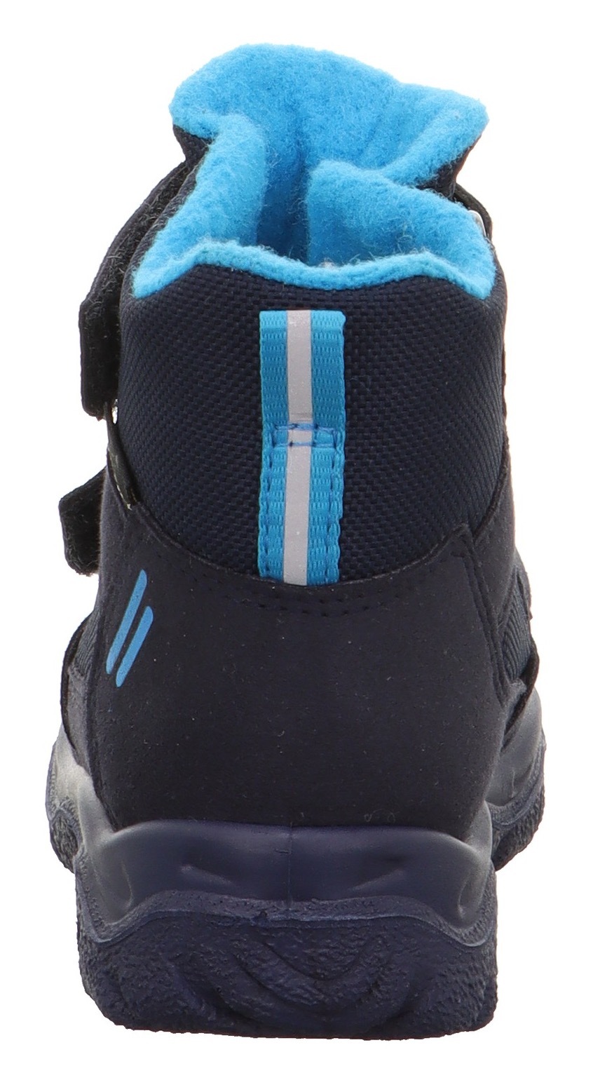 Winterboots SUPERFIT "HUSKY1 WMS: mittel", Mädchen, Gr. 28, blau (dunkelblau), Textil, Schuhe Winterboots, Snowboots mit wasserdichtem GORE TEX, Größenschablone zum Download 3