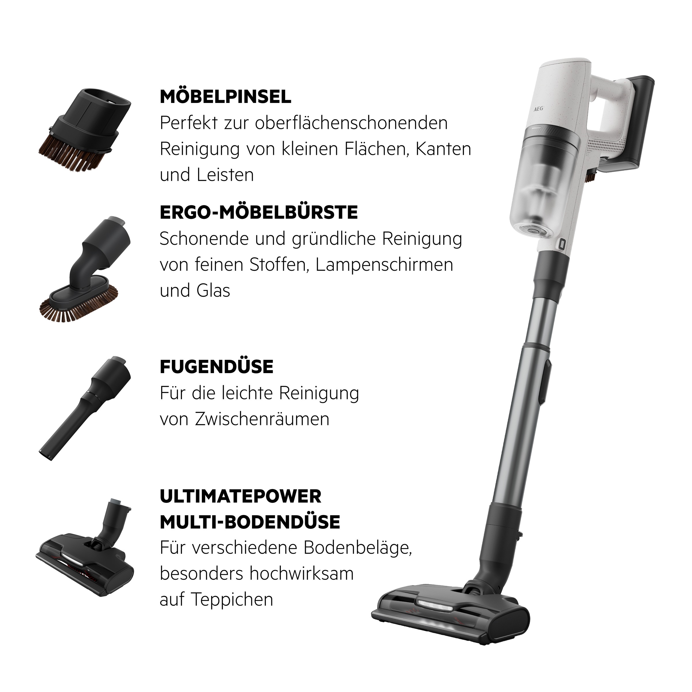 AEG Akku-Hand-und Stielstaubsauger "AP82UB25SH" Leistungsstarker Akku-Staub günstig online kaufen