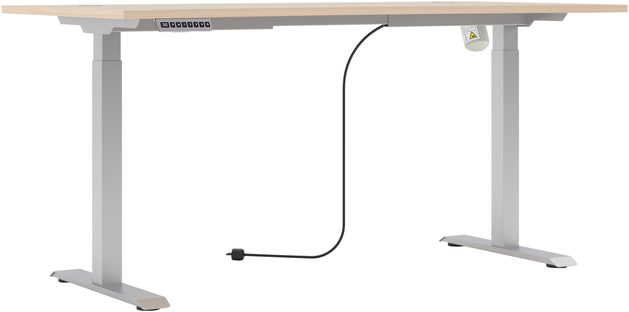Innostyle Schreibtisch »Schreibtisch Santorin, 160/72/77 cm ( B/H/T)« 1 Stk. tlg. mit Motor zur Höhenverstellung (72-120 cm) mit Memory-Funktion