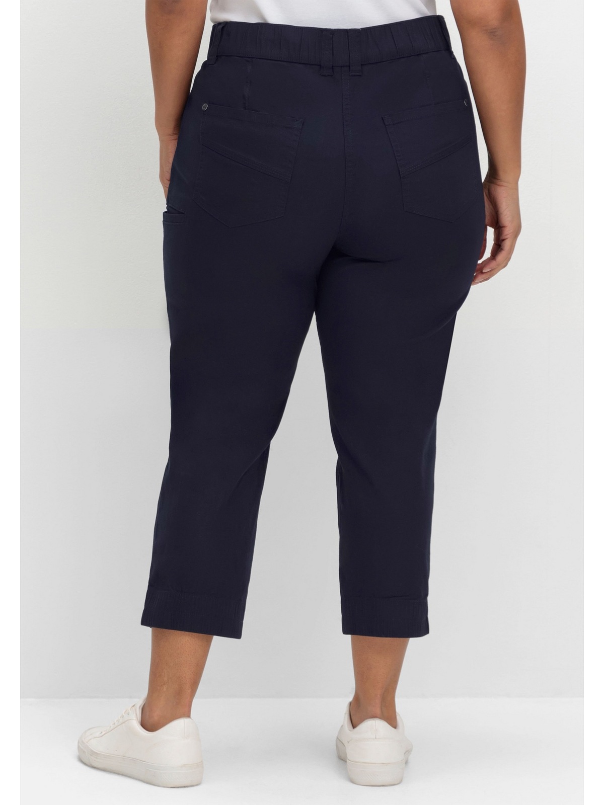 Sheego Cargohose "Große Größen", in 7/8-Länge, mit Teilgummibund günstig online kaufen