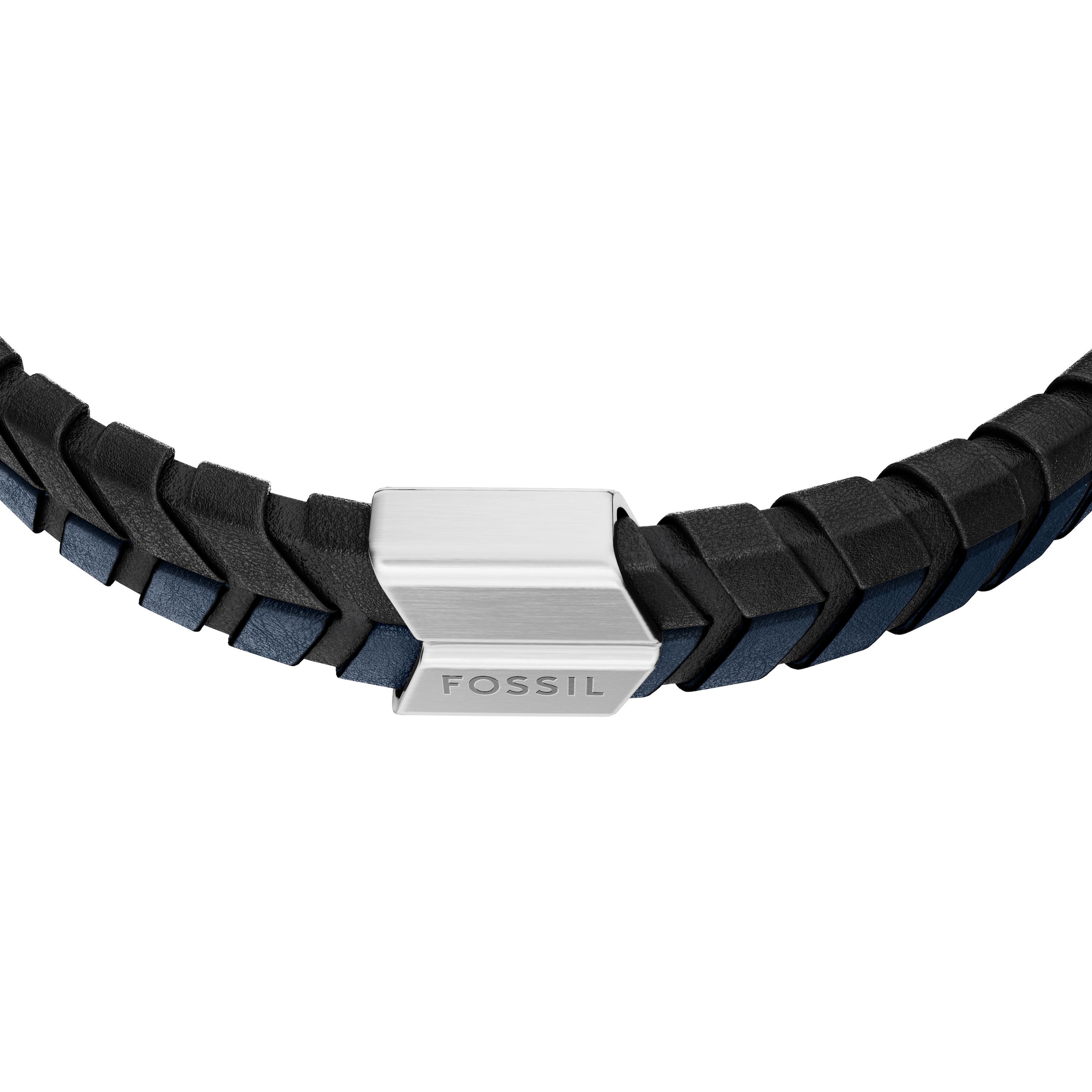Fossil Armband »Schmuck Geschenk Edelstahl Leder Armschmuck Armkette Jewelry«