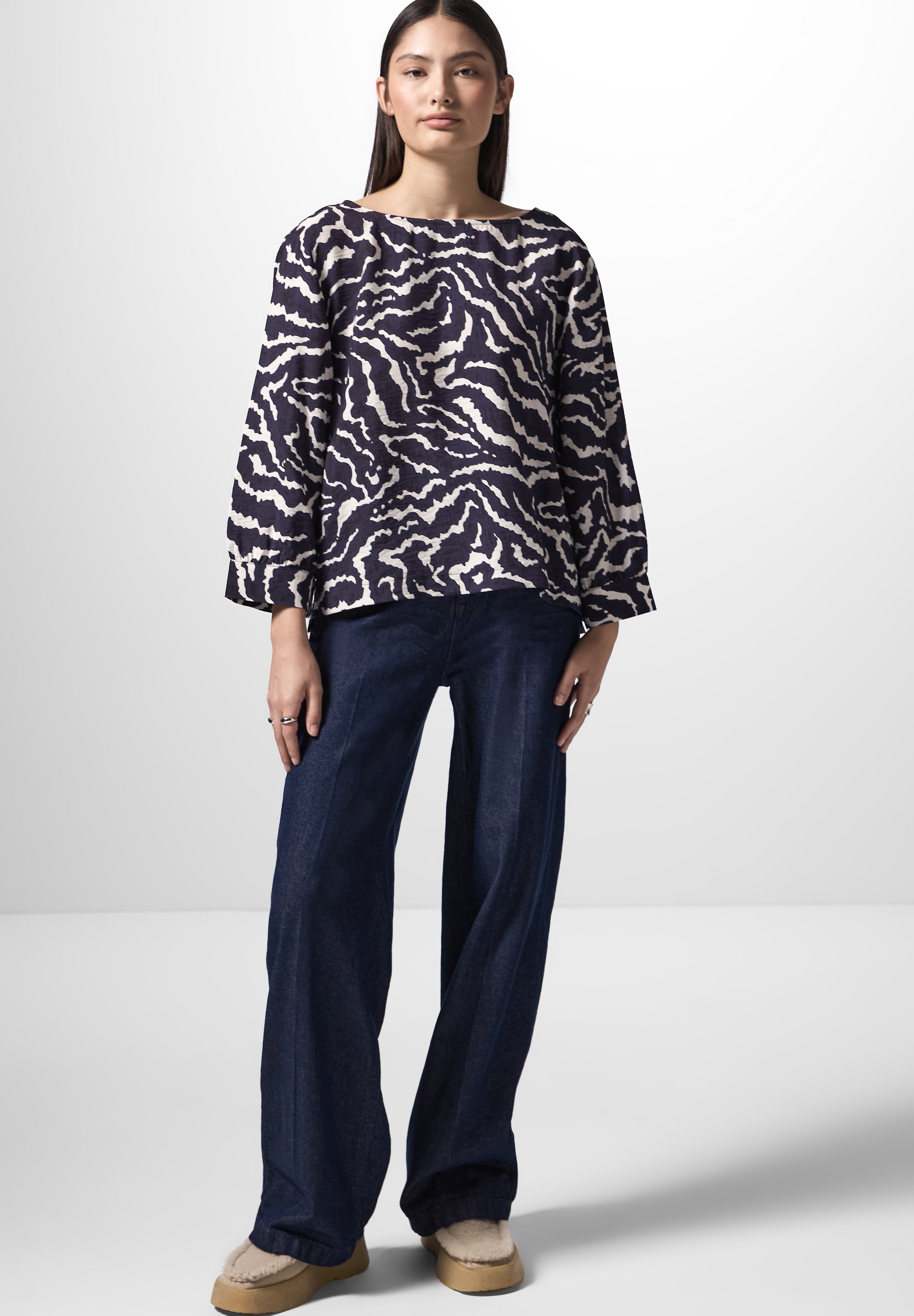 STREET ONE STUDIO Shirtbluse, mit Zebra-Print