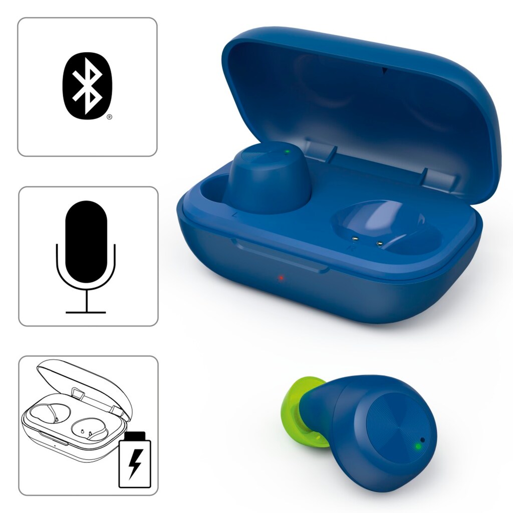 Hama Bluetooth-Kopfhörer »Bluetooth-Kopfhörer True Wireless In-Ear Sprachsteuerung«