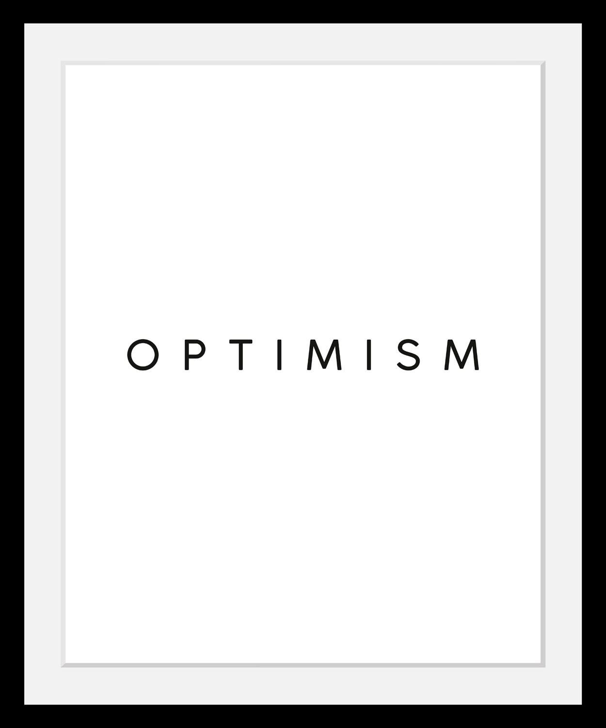 queence Bild »Optimism«, in 3 Größen, gerahmt