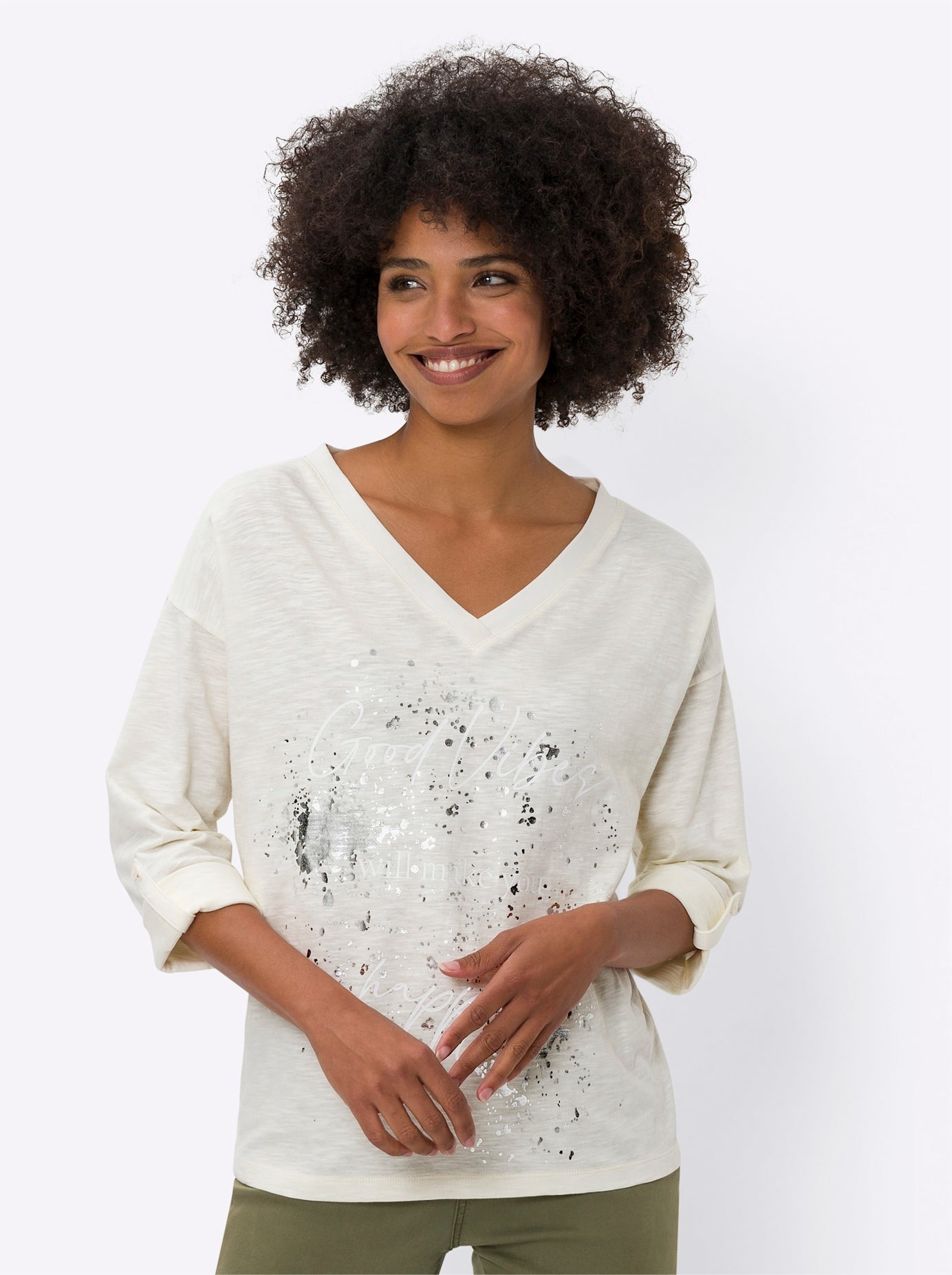 heine 3/4-Arm-Shirt "Shirt", 1 Stk. günstig online kaufen