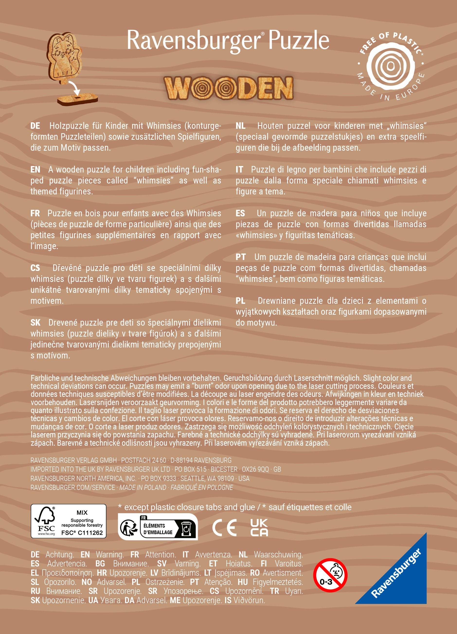 Ravensburger Puzzle »Fröhliche Waldfreunde« Made in Europe