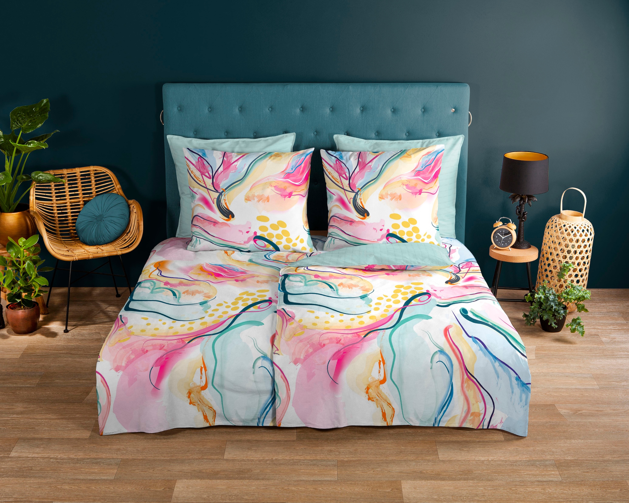 good morning Wendebettwäsche "Magic Modern" 2 Stk. tlg. Baumwolle, 135x200, günstig online kaufen