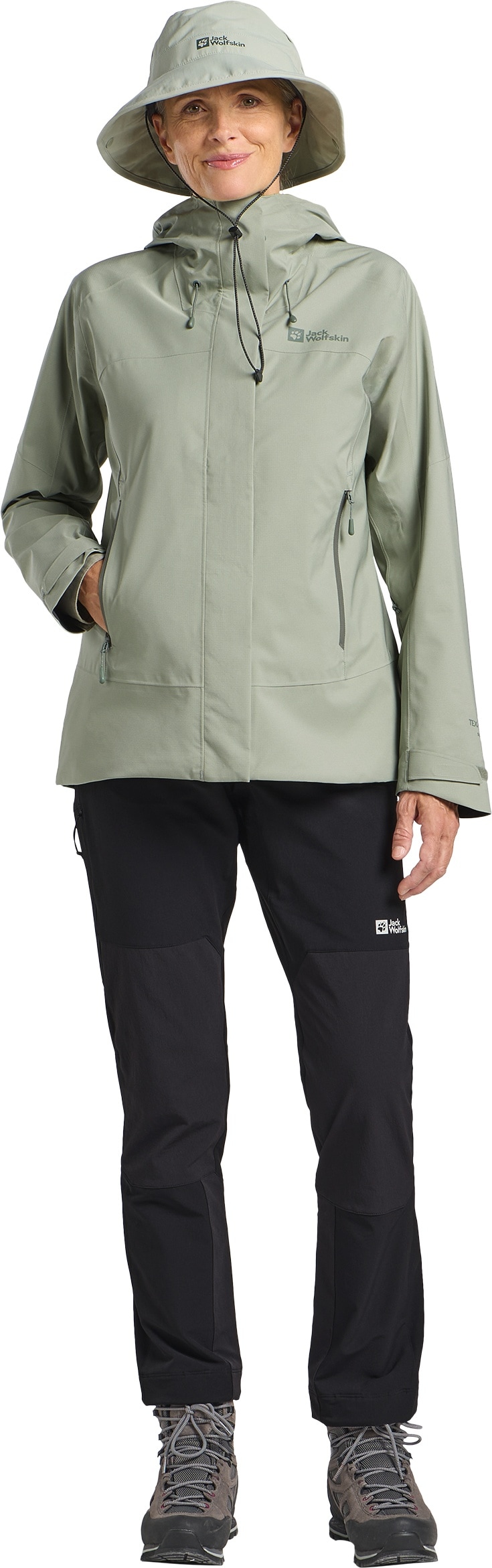 Jack Wolfskin Outdoorjacke »KAMMWEG 2L JKT W«, mit Kapuze