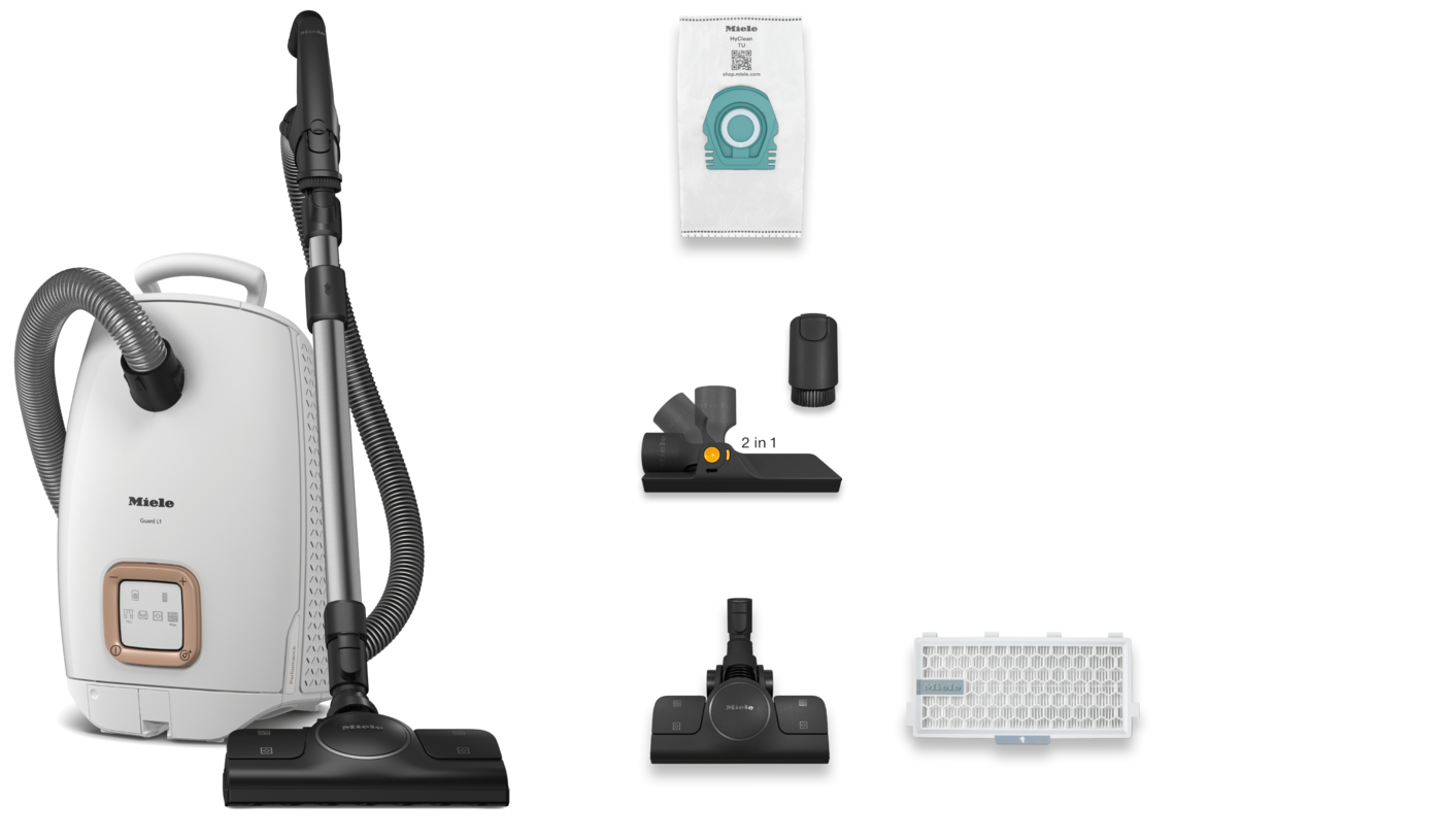 Miele Bodenstaubsauger »Guard L1 Performance mit ComfortFit, Nachfolger Complete C3 Starlight«, 700 W, mit Beutel, Spart Energie dank speziellem Gebläse, Premium Design, HEPA AirClean