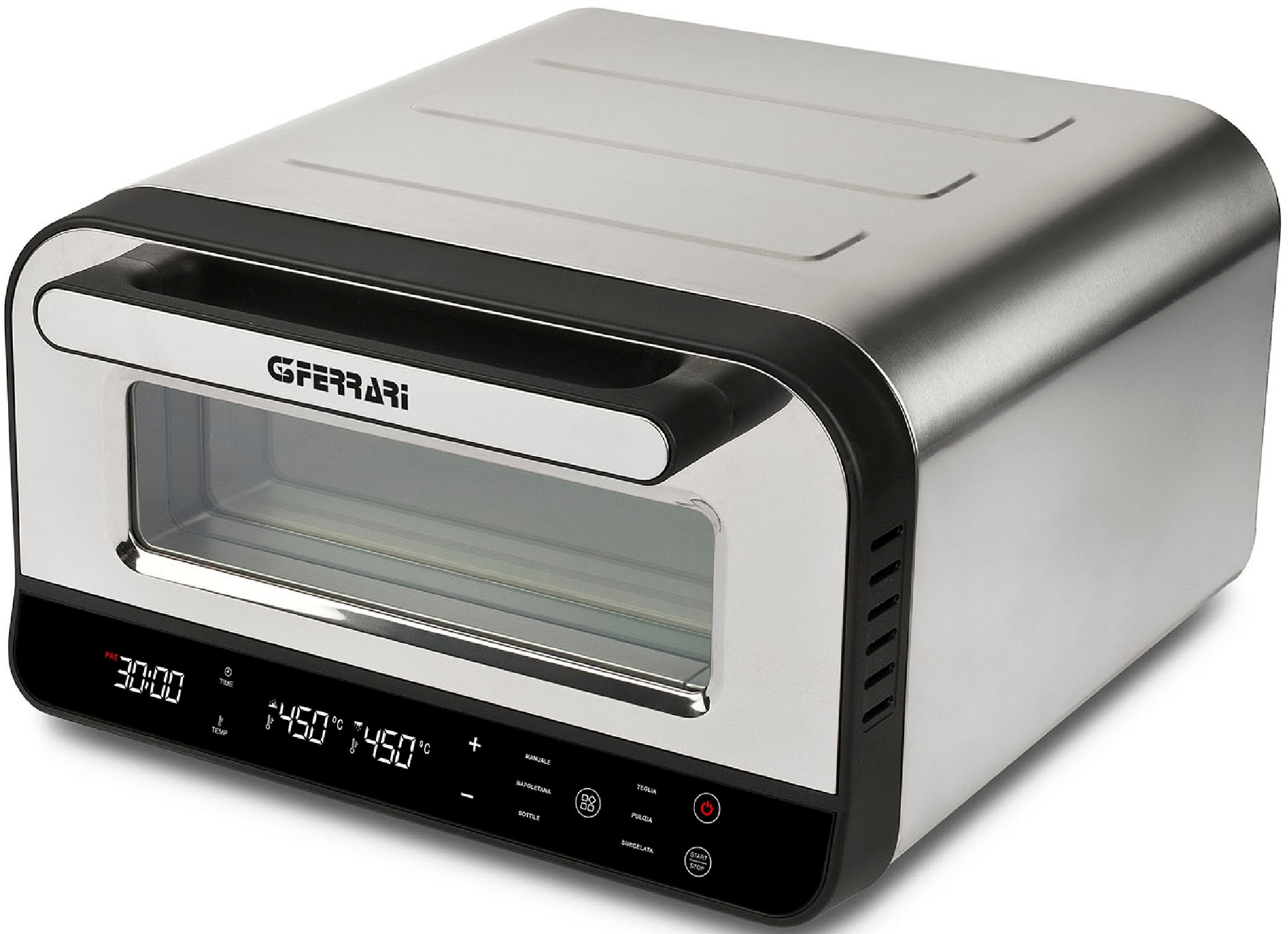 G3Ferrari Pizzaofen »G10204 Pizza Pro«, bis 450°C – in 120 Sek. fertig. 6 Programme +Selbstreinigungsprogramm