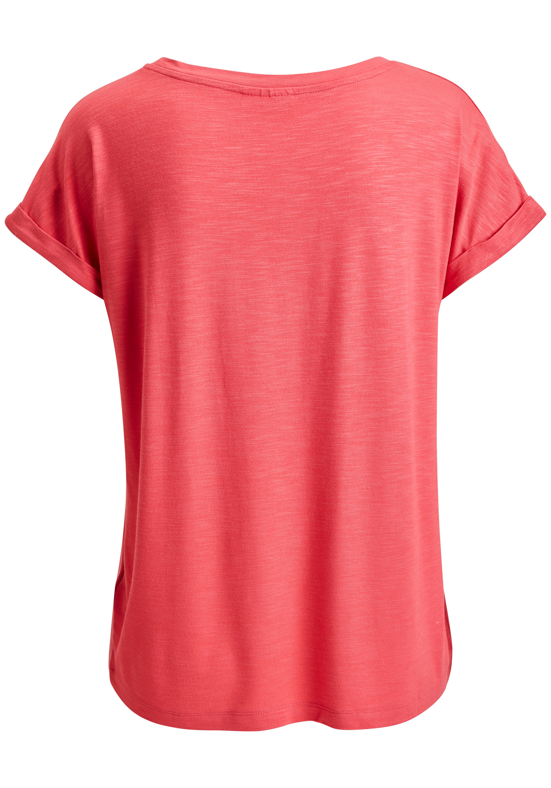 Beachtime V-Shirt "mit fixiertem Ärmelumschlag" 1 aus elastischer Viskose-Q günstig online kaufen