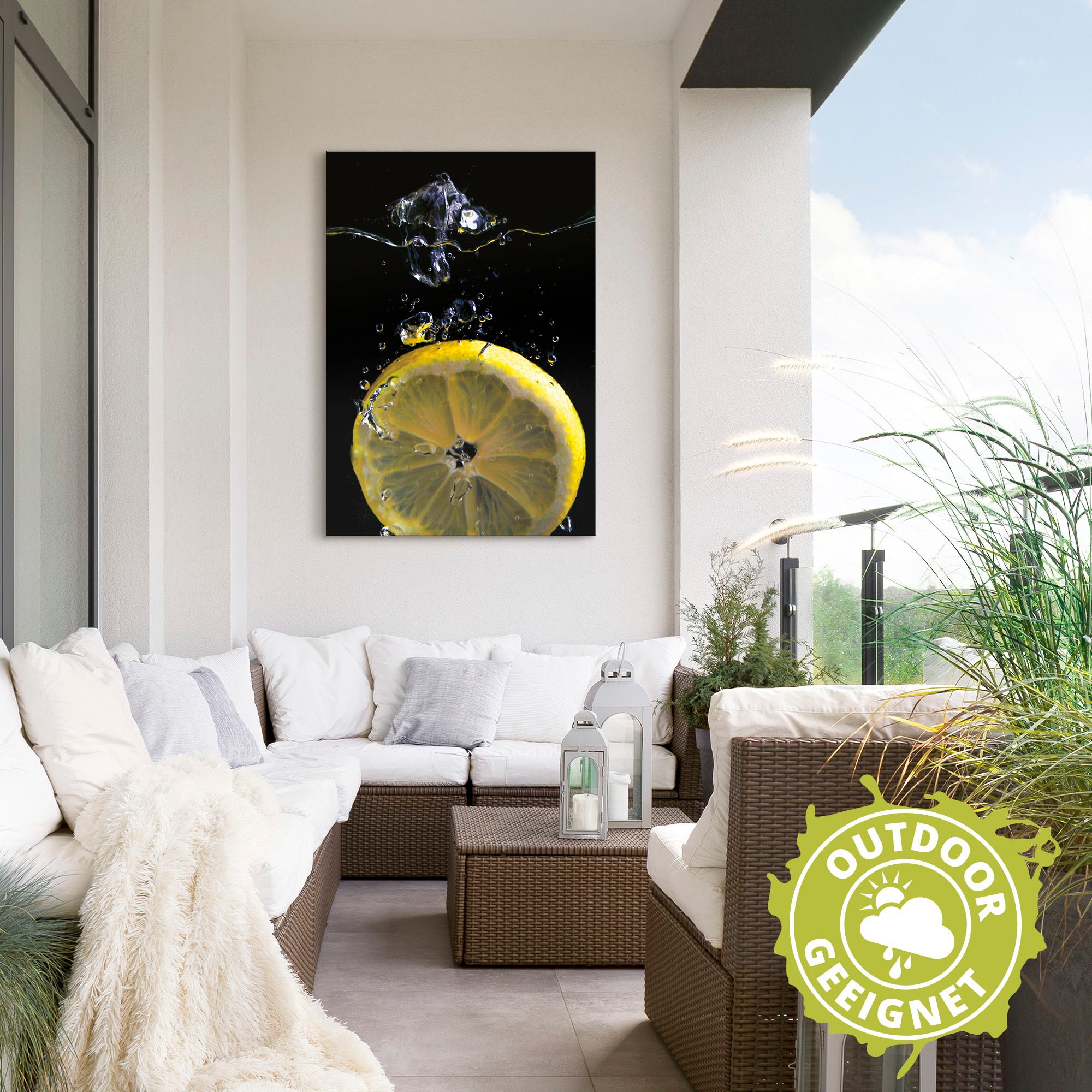 Artland Wandbild »Zitrone«, Lebensmittel, (1 St.), als Alubild, Outdoorbild, Leinwandbild, Poster in verschied. Größen
