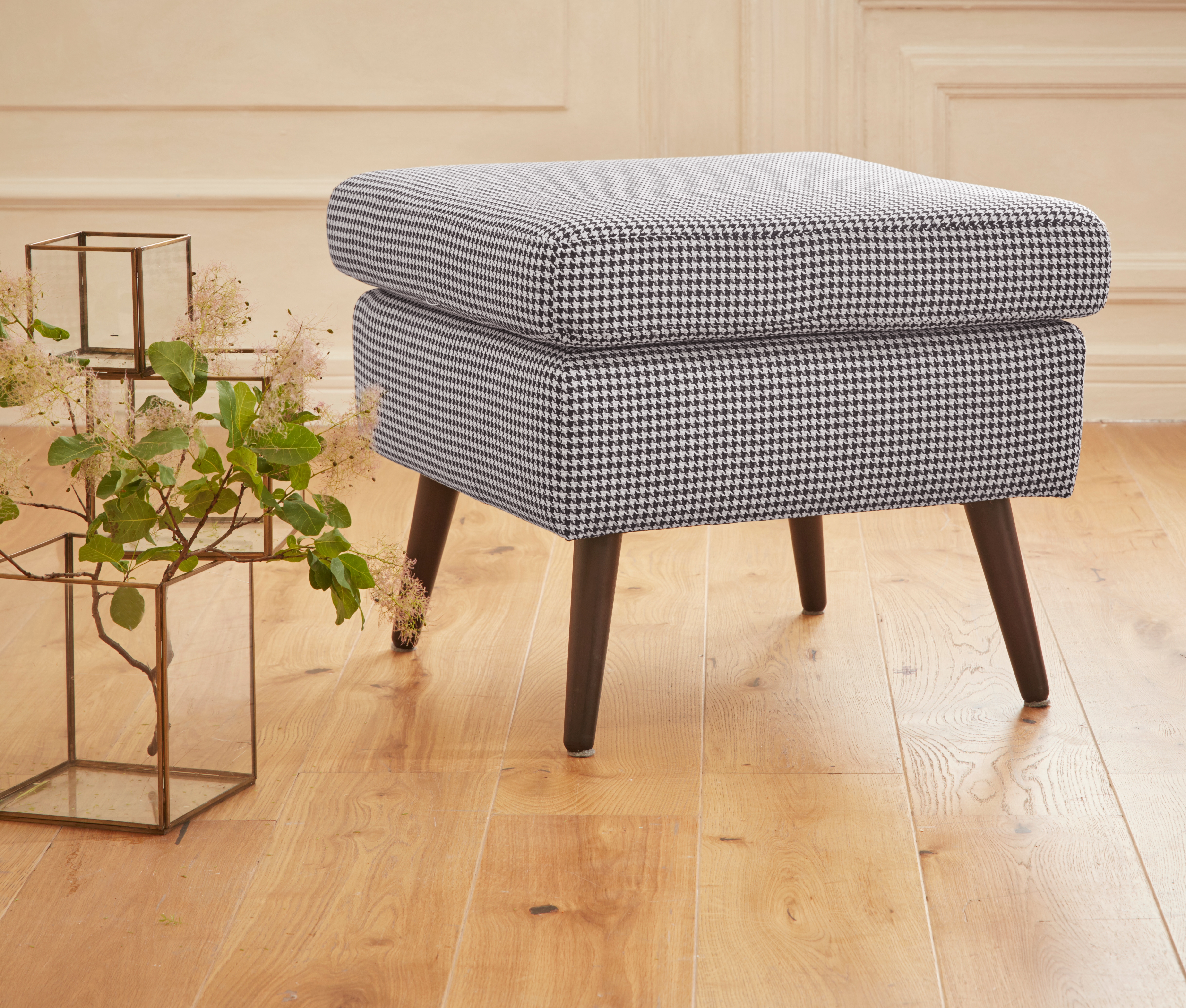 OTTO home Hocker "Salla" Bezug auch in Luxus-Microfaser in Teddyfelloptik