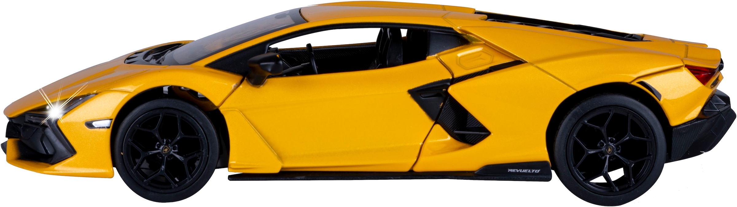 Jamara Spielzeug-Auto »Diecast, Lamborghini Revuelto gelb inkluisve Batterien« LED Licht; Maßstab 1:24