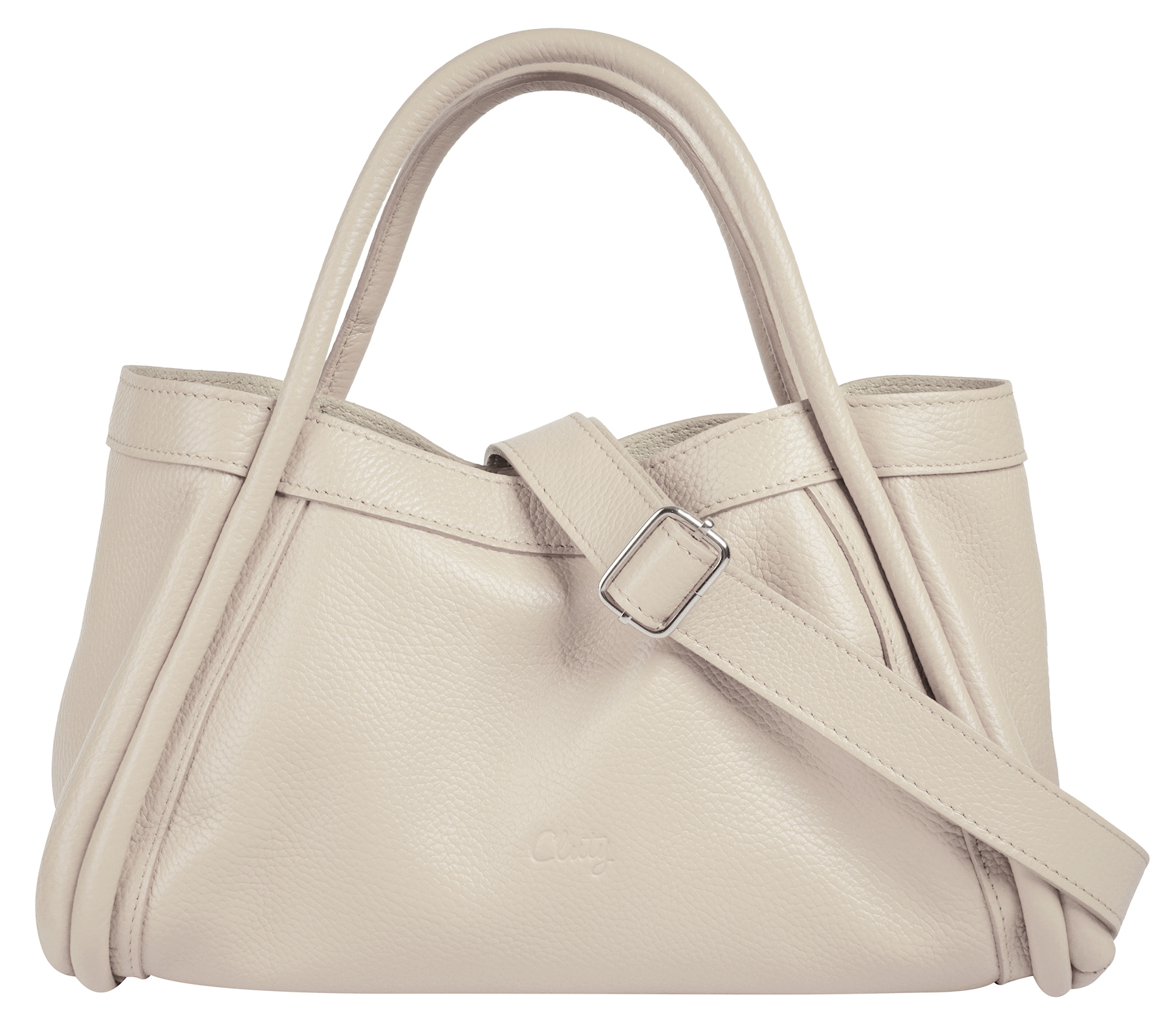 Cluty Henkeltasche »2 in 1«, echt Leder, Made in Italy