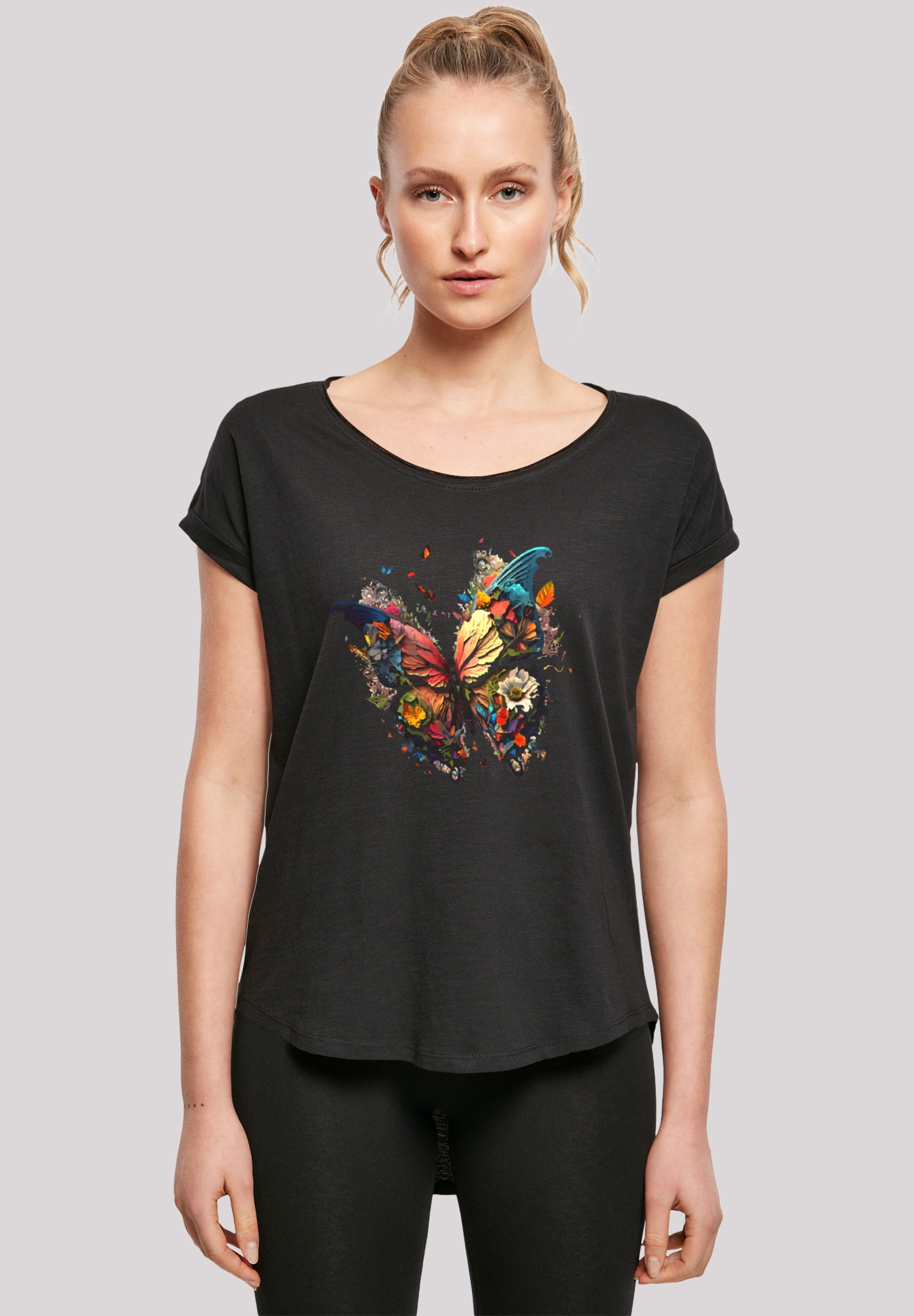 F4NT4STIC T-Shirt "Schmetterling Bunt", Print günstig online kaufen