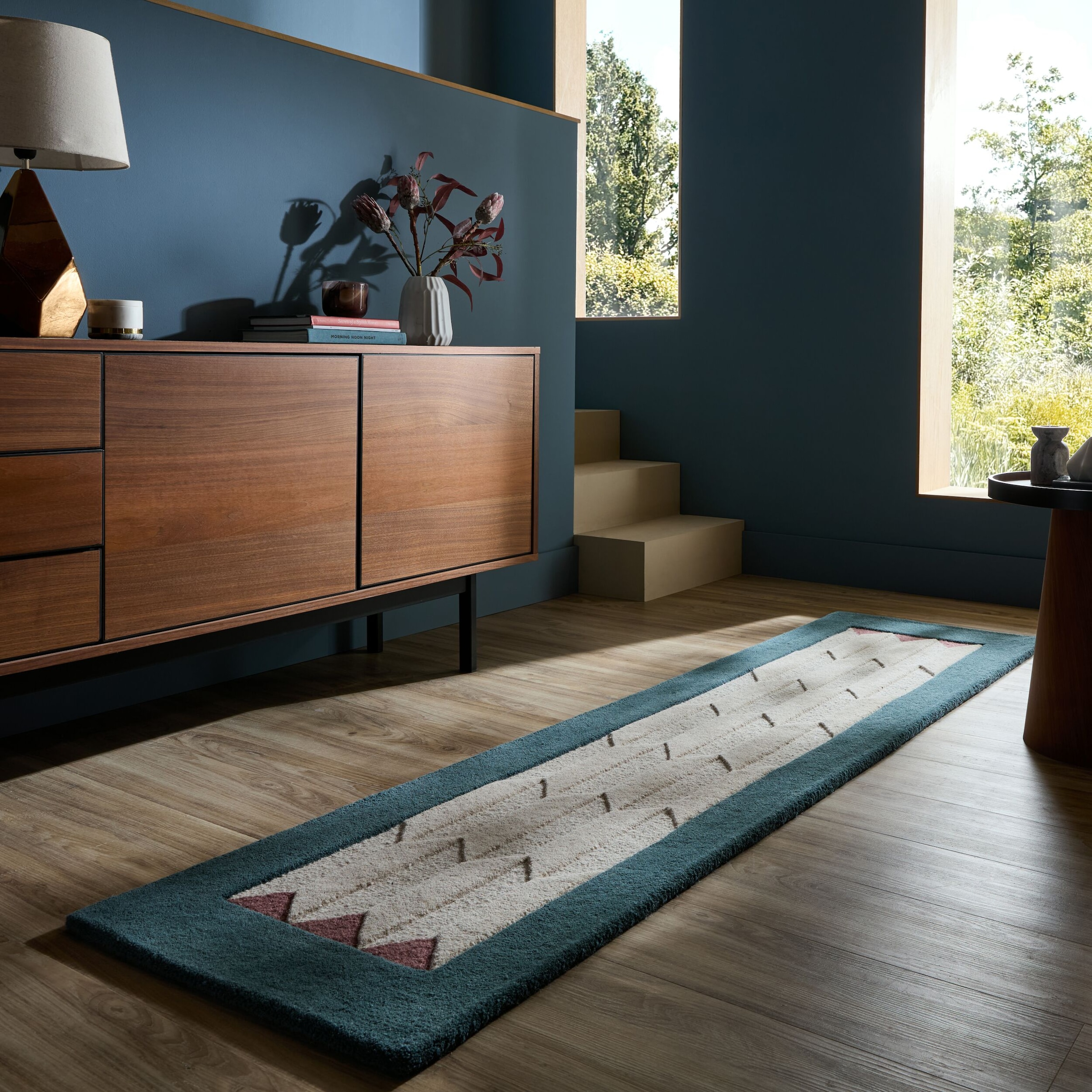 FLAIR RUGS Wollteppich »APEX« rechteckig 8 mm Höhe Handgetuftet aus 100 % Wolle mit einem Cut-and-Loop-Flor