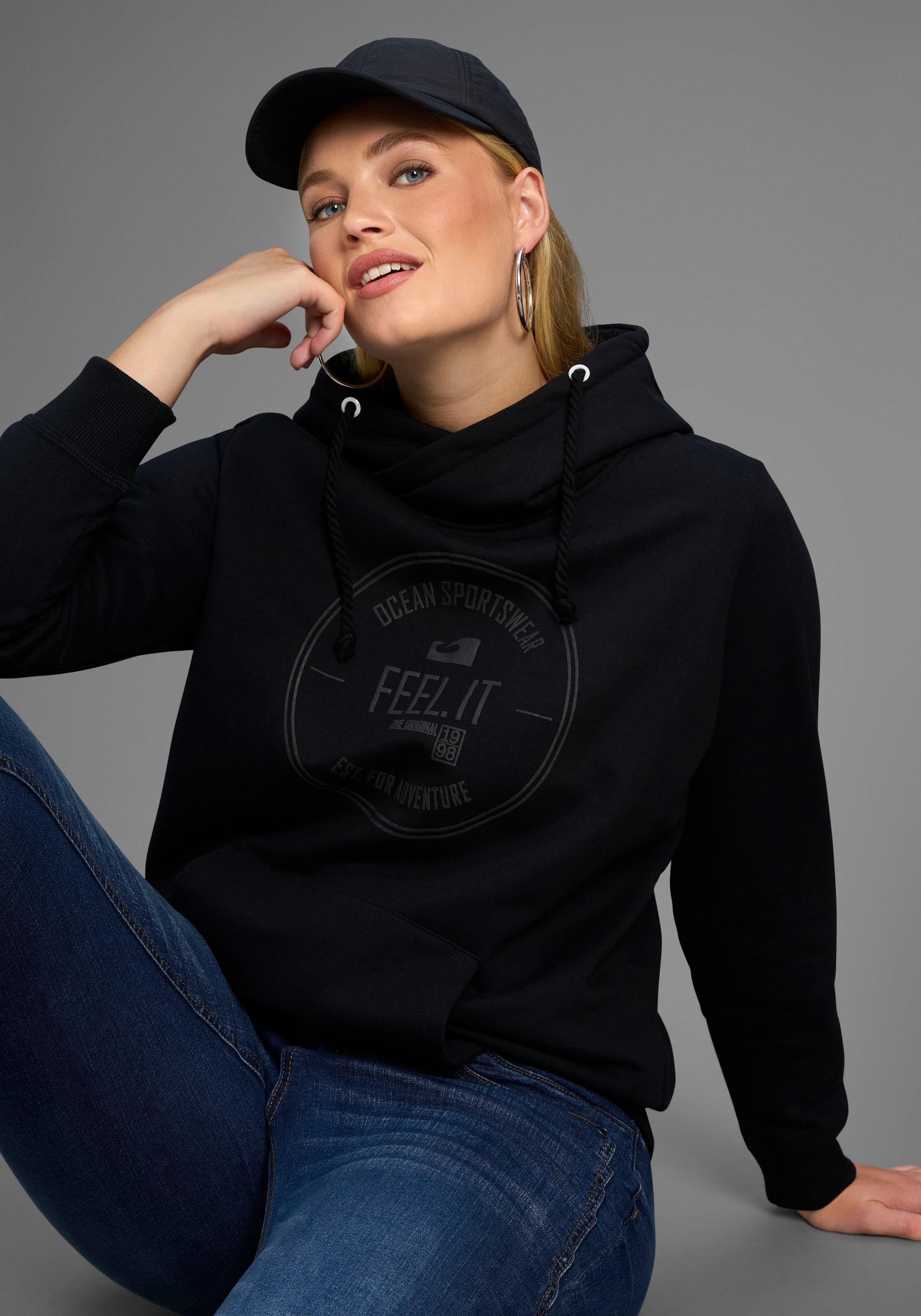 Ocean Sportswear Kapuzensweatshirt, Langarm, figurumspielender Schnitt, aus günstig online kaufen