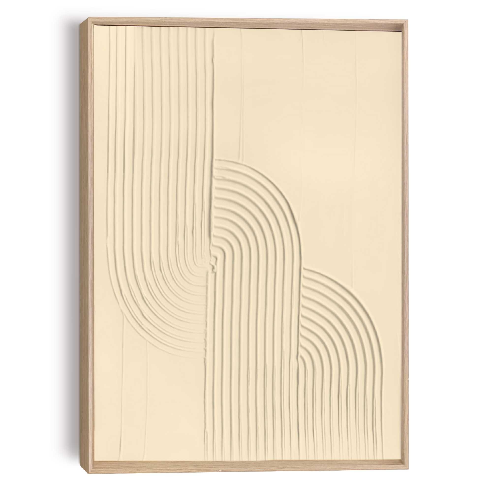 Reinders Wandbild "Knot - sand", Wohnzimmer - Beige - MDF - Abstrakt - 50x7 günstig online kaufen