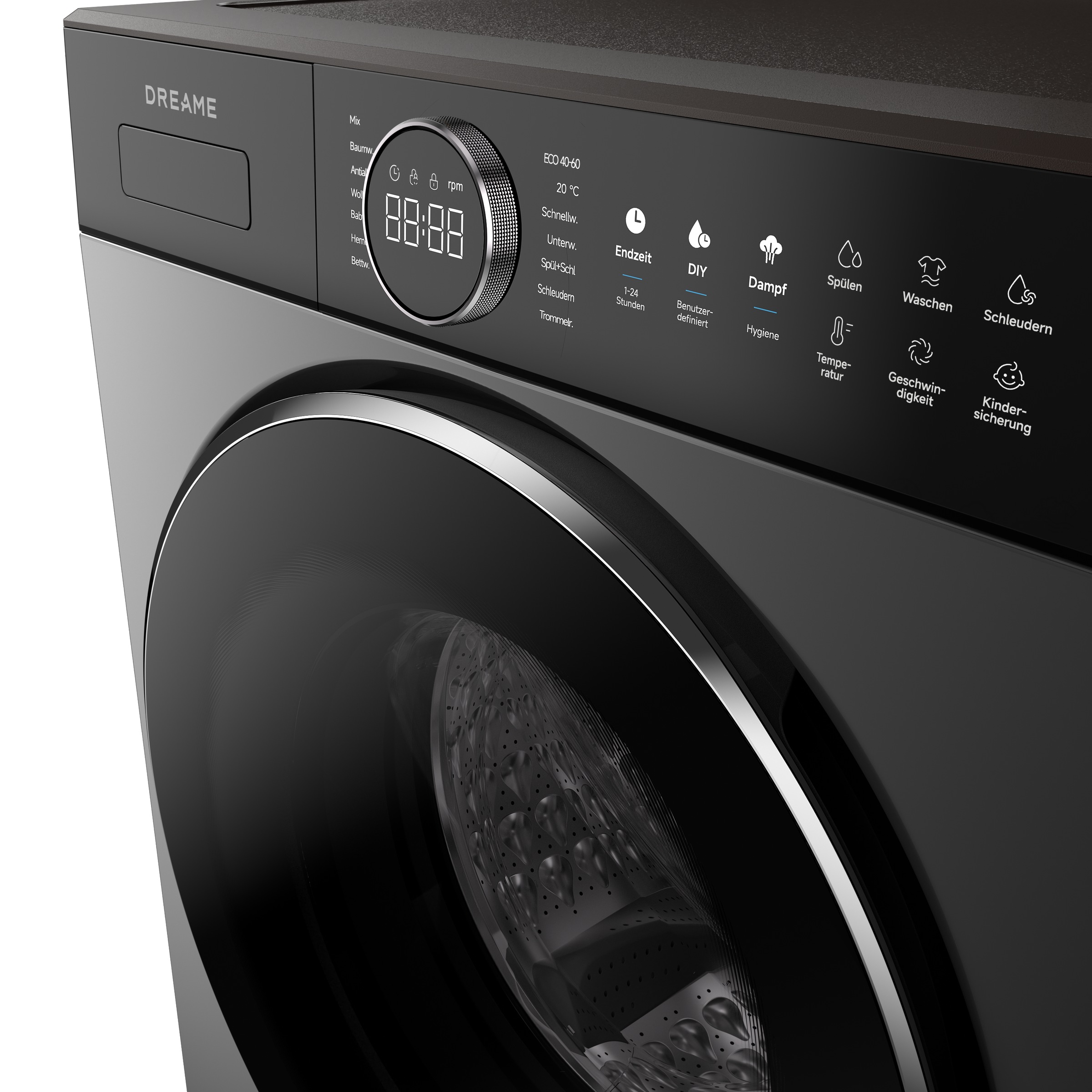 Dreame Waschmaschine »DWF09M70DAEU« 9 kg 1400 U/min Automatikpflege, Hygieneprogramm, Inverter-Motor