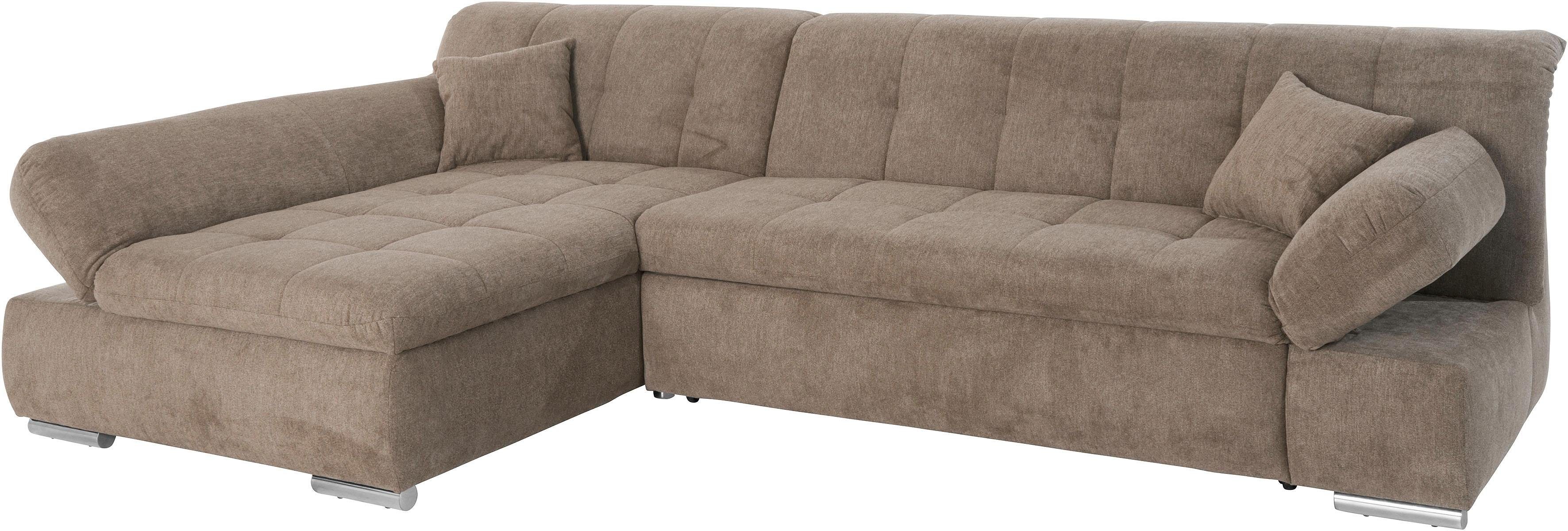 DOMO collection 1100000002199 "MONA 297x173 cm, modern und komfortabel" whlw. mit Bettfunktion, L-Form
