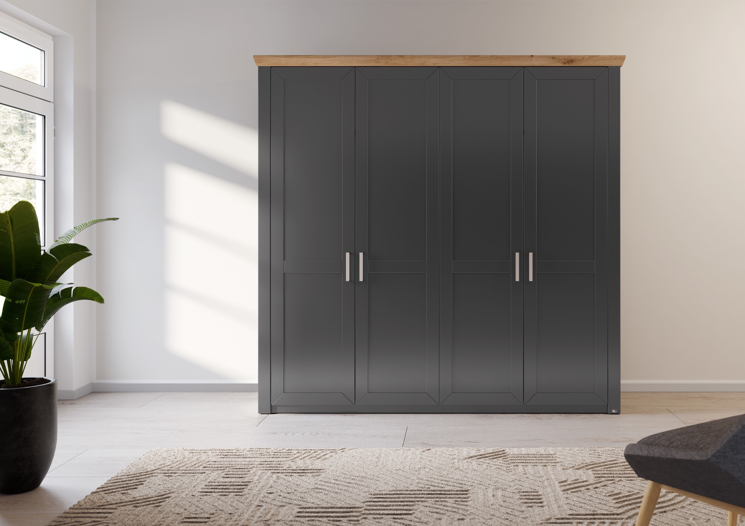 set one by Musterring Kleiderschrank "York Schlafen", (1 St.), mit Holztüre günstig online kaufen