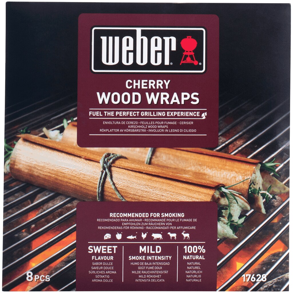 Technik & Freizeit Garten & Balkon Weber Aromaplanke »Wood Wraps Kirschholz«, Holz, (8 St.), 100% natürlich Technik & Freizeit Garten & Balkon Weber Aromaplanke »Wood Wraps Kirschholz«, Holz, (8 St.), 100% natürlich