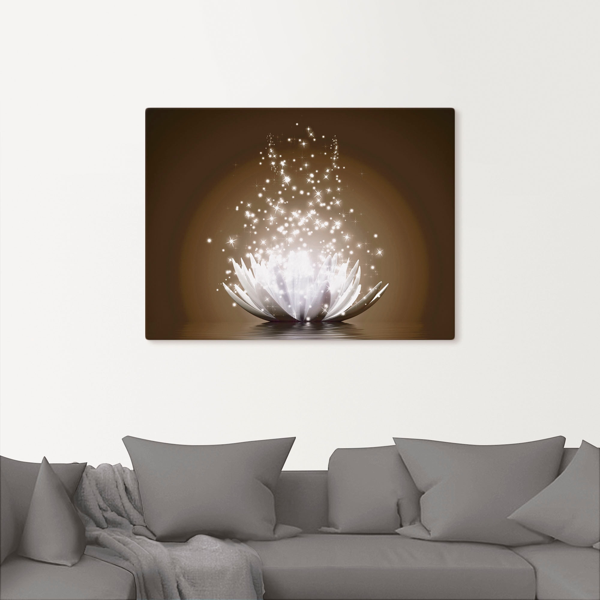 Artland Wandbild »Magie der Lotus-Blume« Blumen 1 Stk. tlg. als Leinwandbild, Poster in verschied. Größen