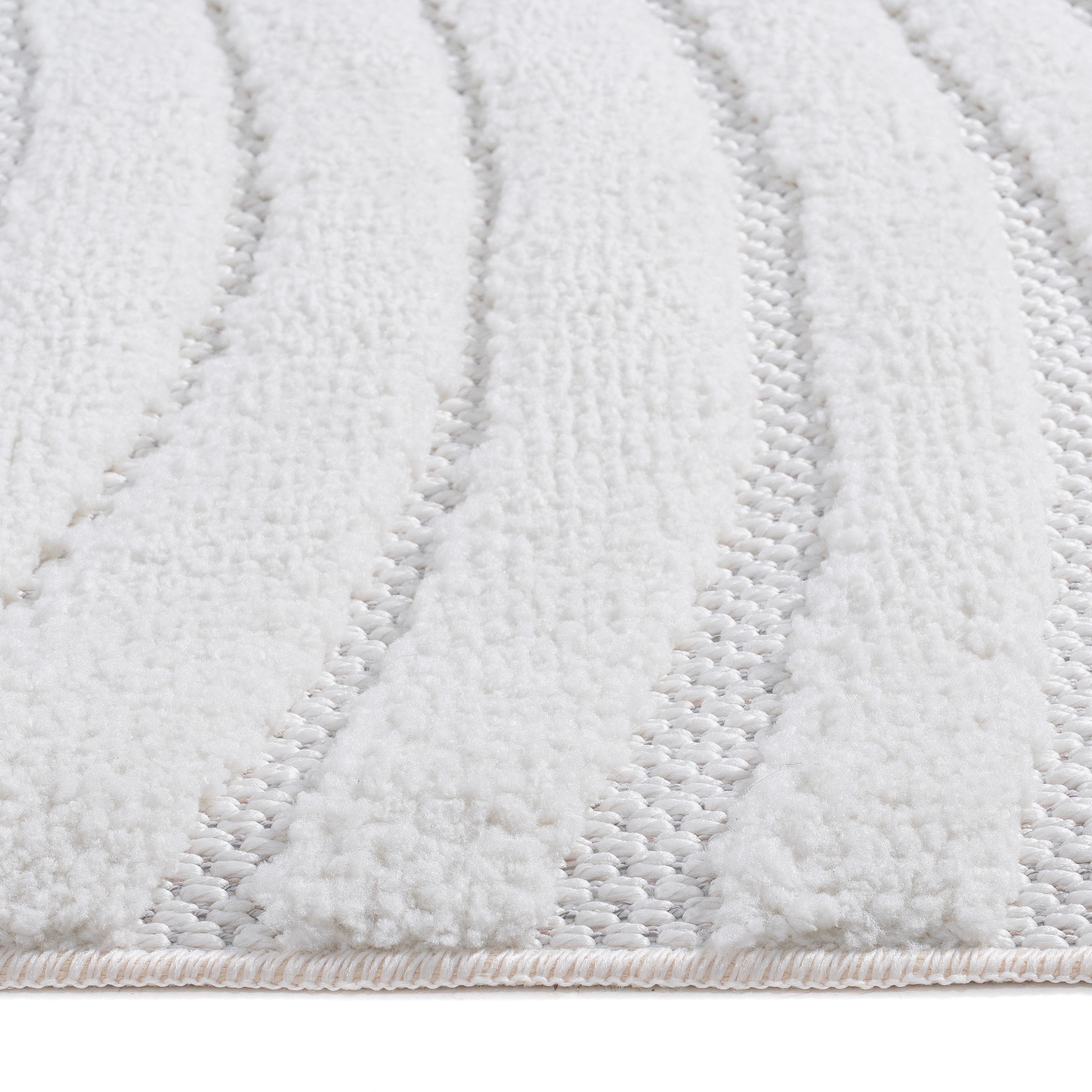OTTO home Teppich »Samelia mit Fransen, Balkon, Camping«, rechteckig, 6 mm Höhe, Hoch-Tief-Struktur, In- und Outdoor geeignet für Küche oder Esszimmer