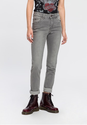 Arizona Slim-fit-Jeans »Svenja - Bund mit seitlichem Gummizugeinsatz«, High Waist kaufen