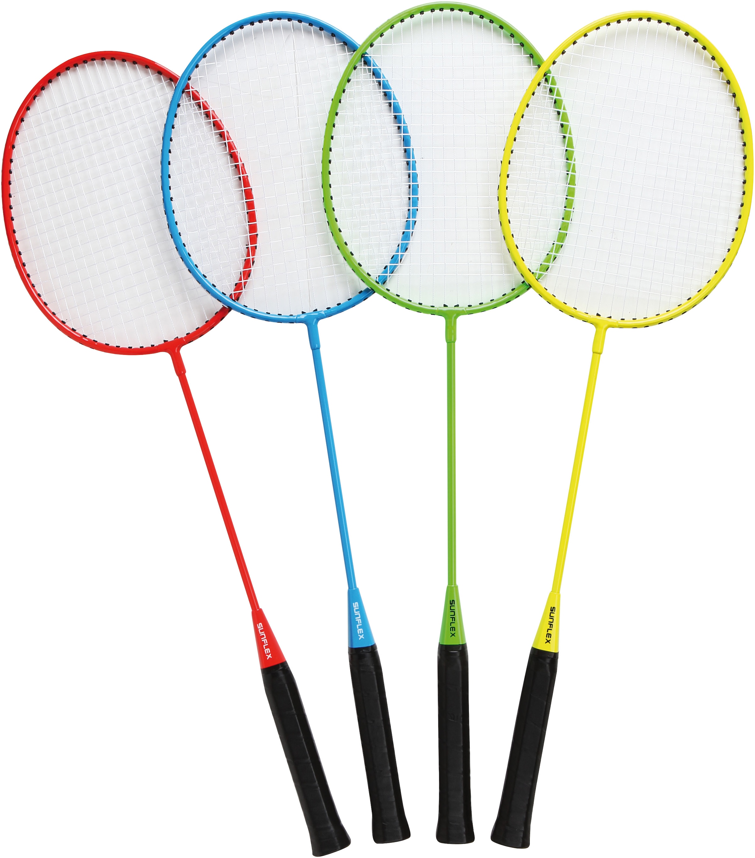 Sunflex Badmintonschläger »Badminton Set Matchmaker 4 Spieler, Schläger, Strand & Wiese«, (Set)