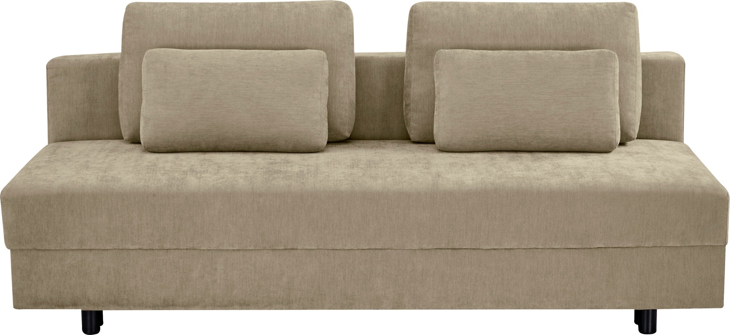 OTTO home Schlafsofa »ONNIKO, Breite: 192 cm, Liegefläche 121x192 cm, Feinstruktur-Bezug« mit Bettfunktion & Bettkasten