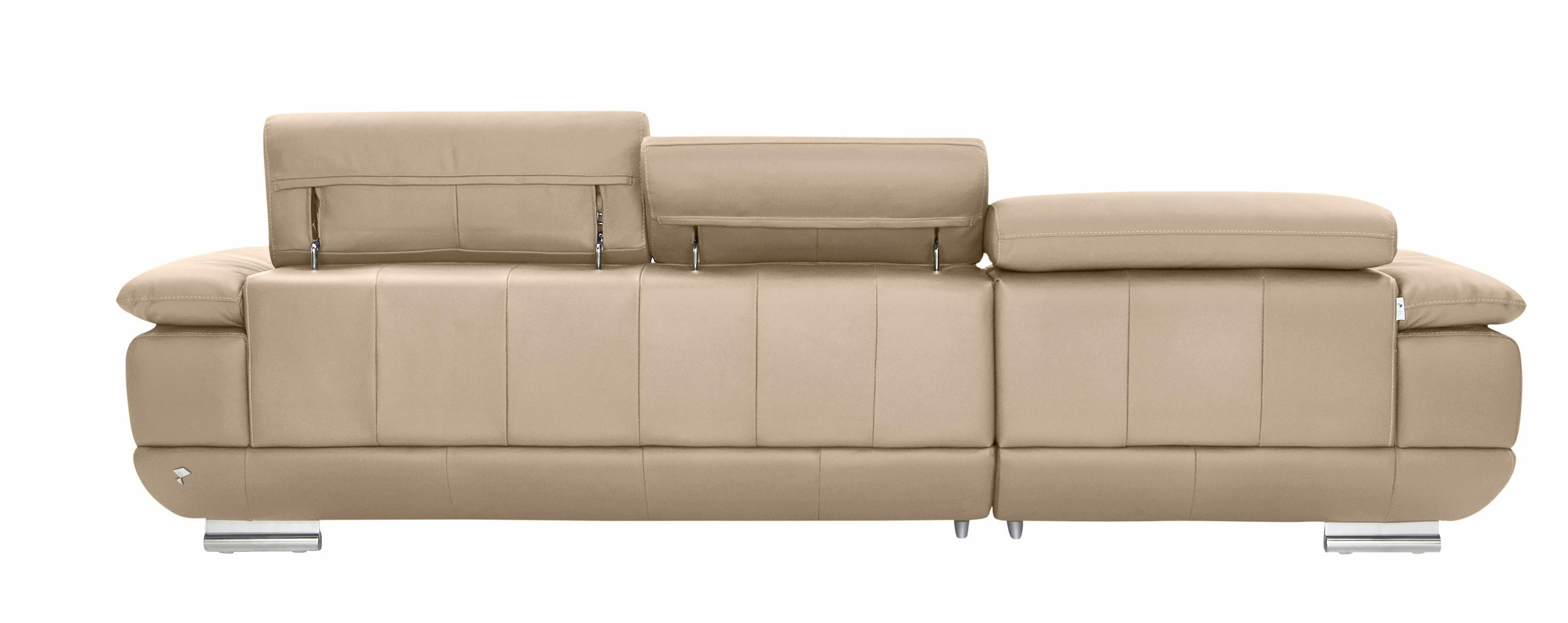 CALIA ITALIA Ecksofa »Magic, ein italienisches Sofa zum Träumen, erstklassiger Sitzkomfort«, mit verstellbaren Kopfteilen, in 2 Lederqualitäten