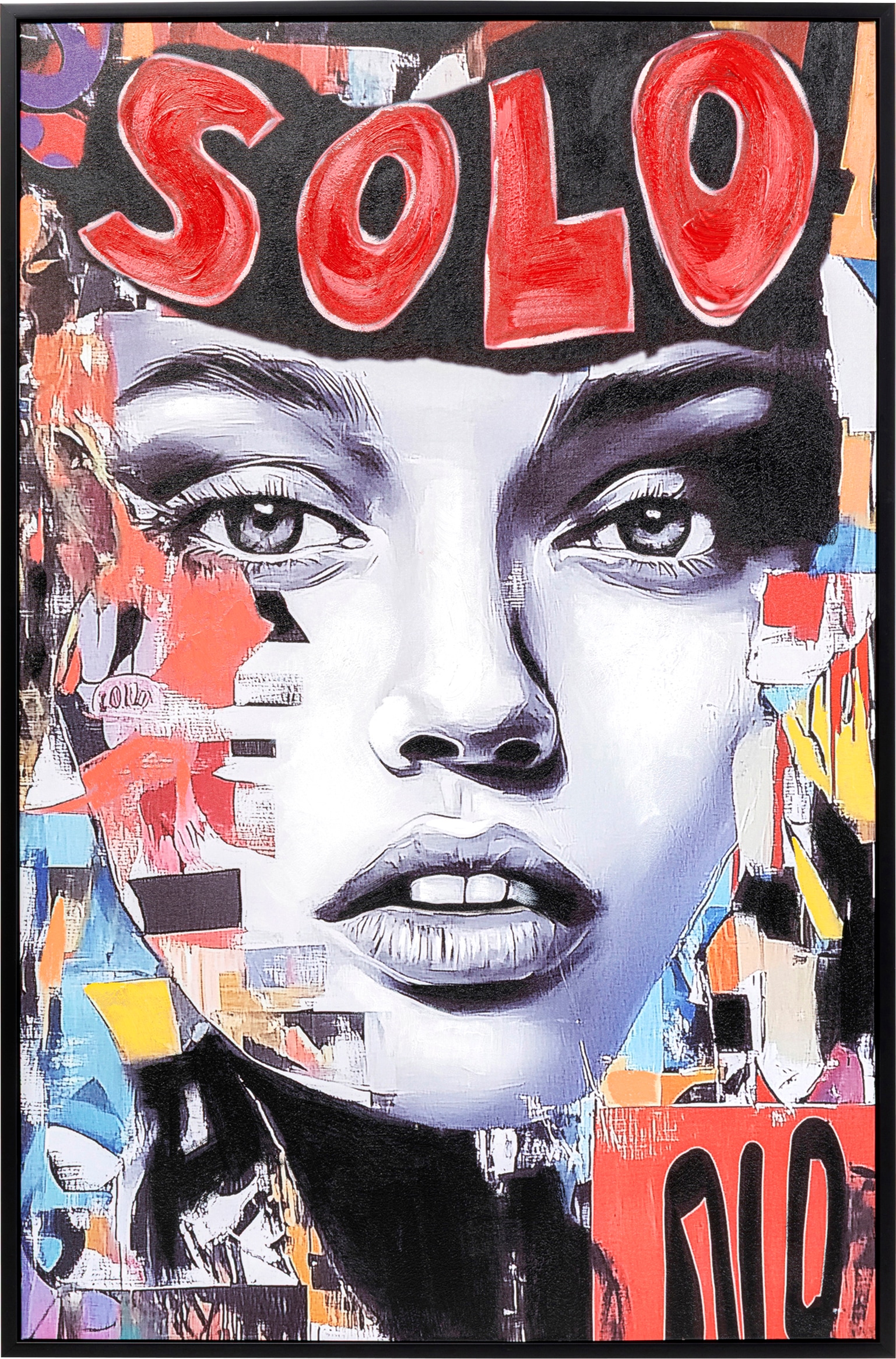 Kare Design Bild mit Rahmen "Gerahmtes Bild Muse Collage 80x120cm" 1