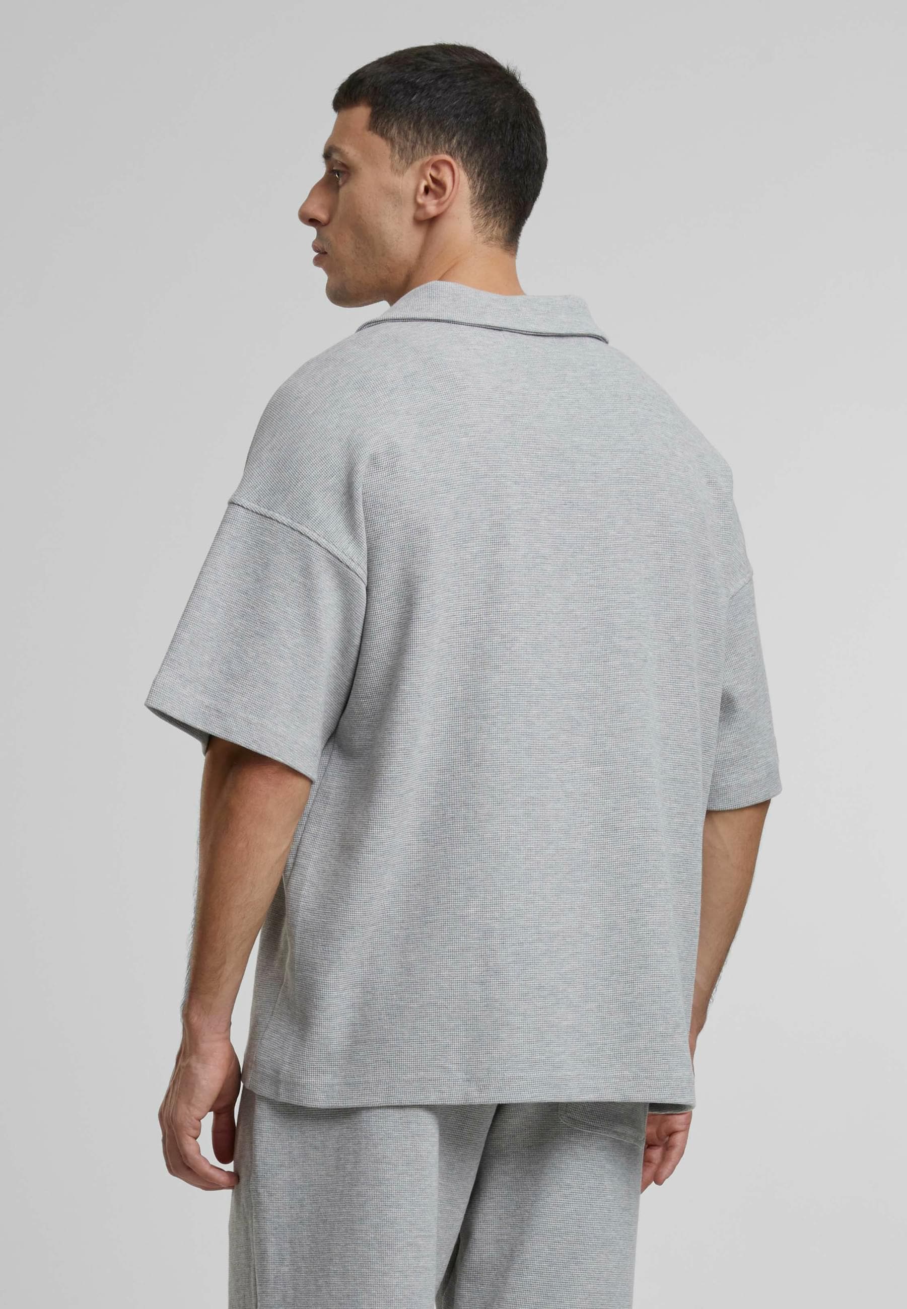 Another Cotton Lab Poloshirt »Another Cotton Lab Another Waffle Oversized Polo Shirt«, (1 tlg.)