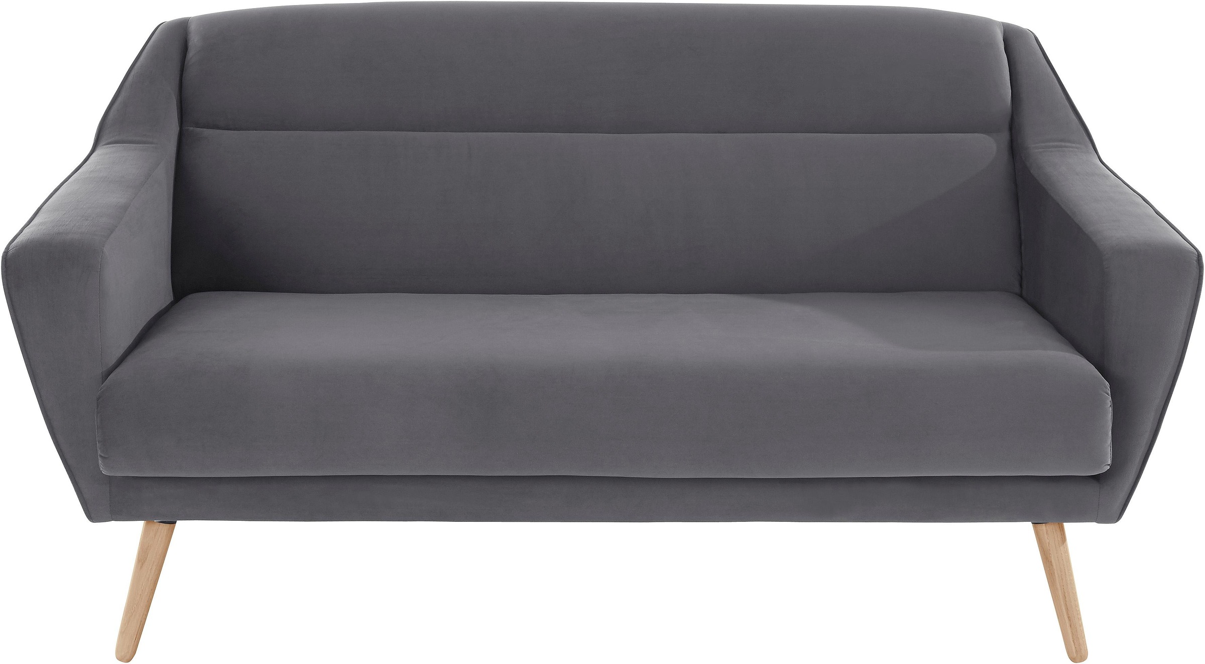 OTTO home 3-Sitzer "Bille" mit Naht im Rückenkissen und Eiche-Beinen, Desig günstig online kaufen