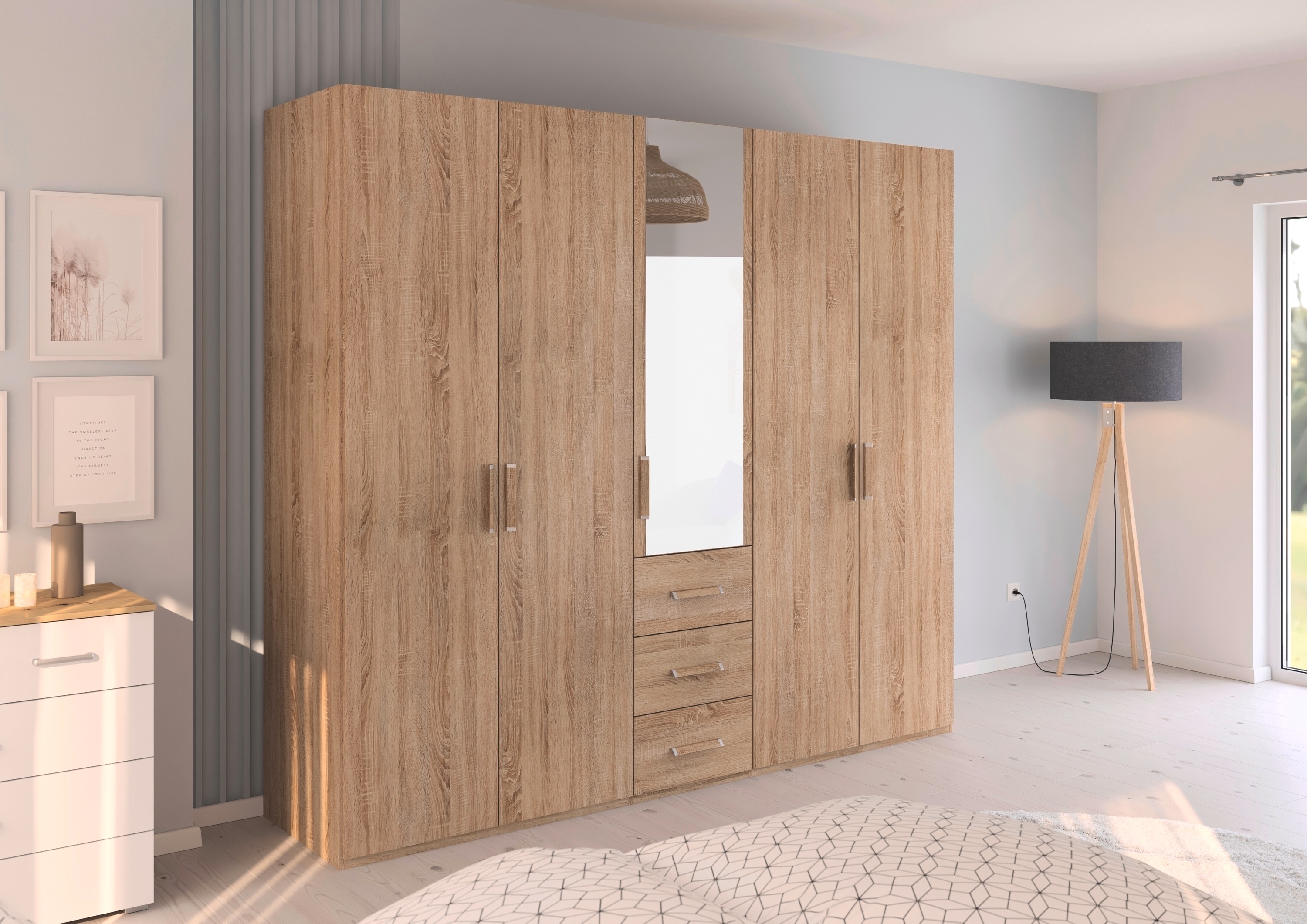 Thumbnail - rauch Drehtürenschrank "Kleiderschrank Schrank Garderobe Schlafzimmerschrank EVELYN", (in 2 Höhen 197 oder 210 cm erhält...
