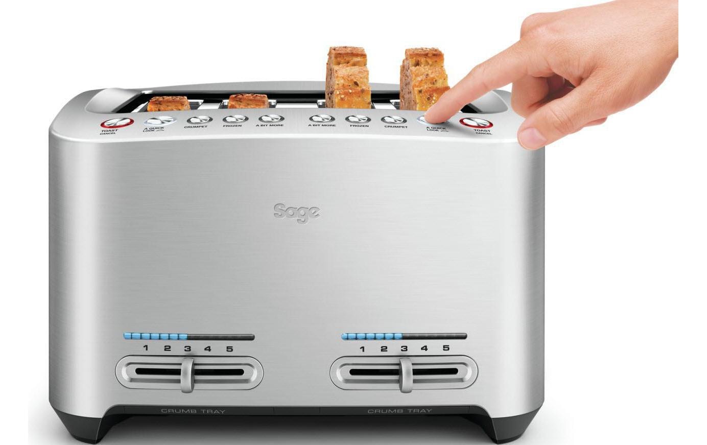Sage Toaster »The Smart Toast« 4 kurze Schlitze für 4 Scheiben 1900 W