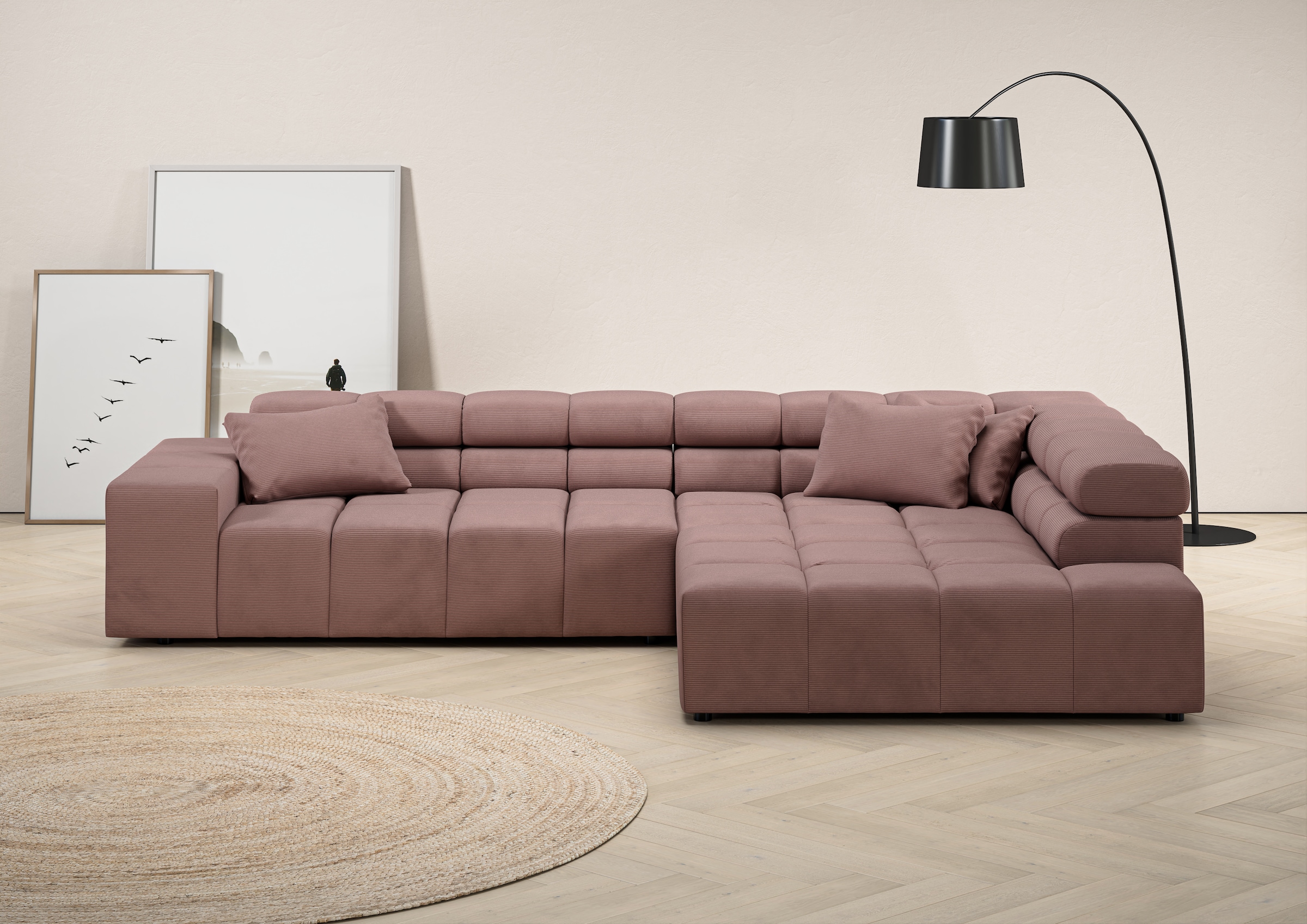 Home affaire Ecksofa "Ancona incl. Kopfteilverstellung, OTTOs Choice, Breit günstig online kaufen