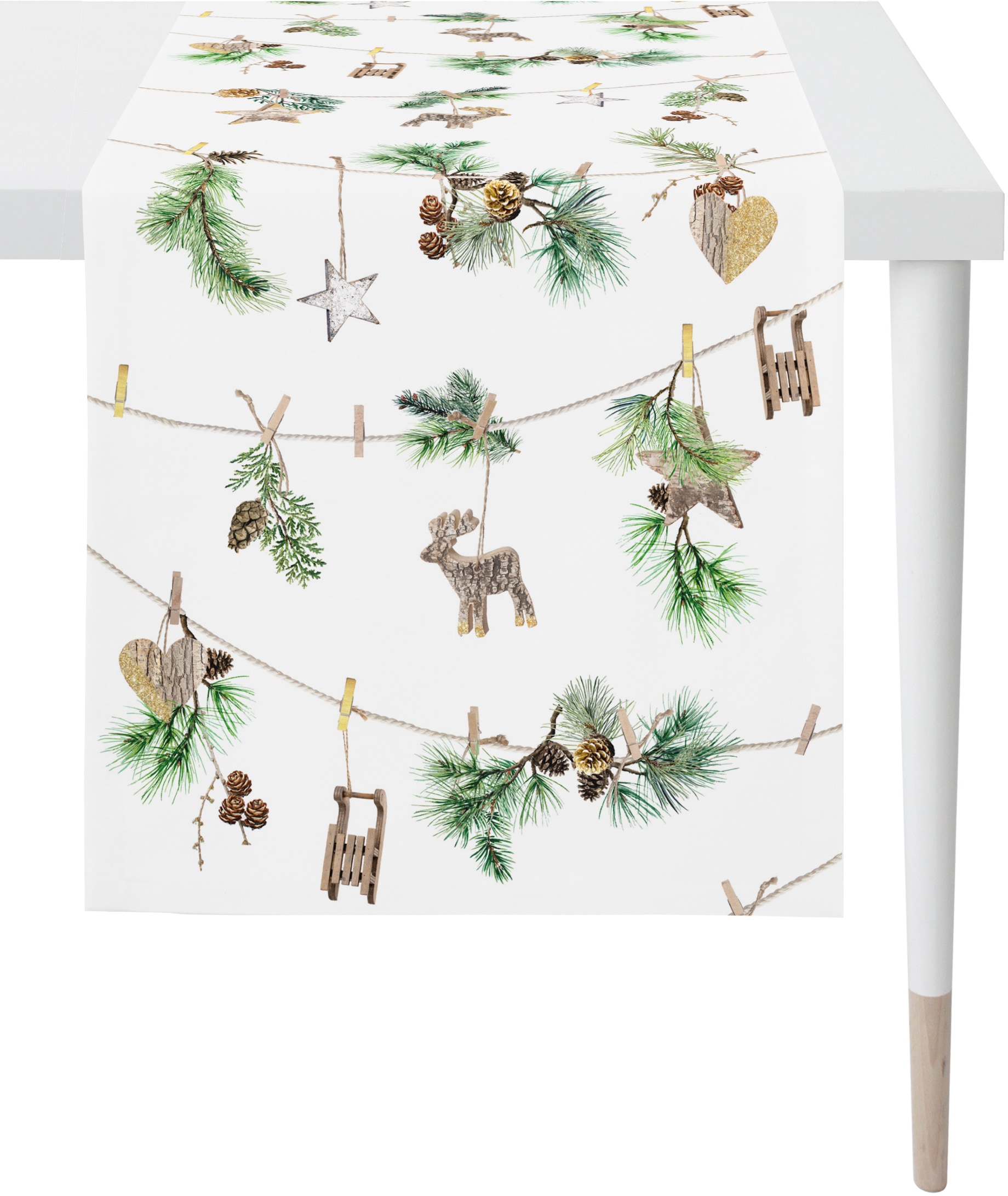 APELT Tischläufer "9532 WINTERWELT, Weihnachtsdeko, Weihnachten" Digitaldru günstig online kaufen
